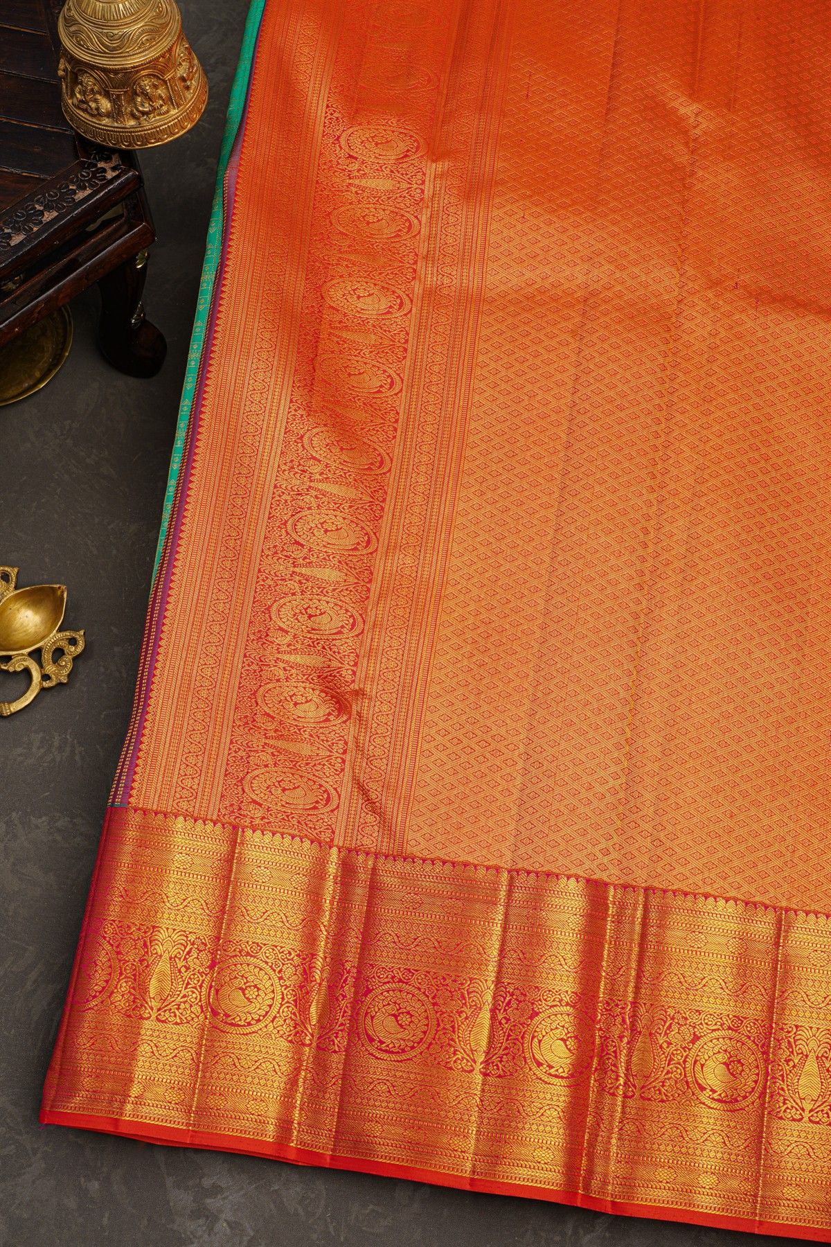Kancheepuram Silk Sea Green Saree
