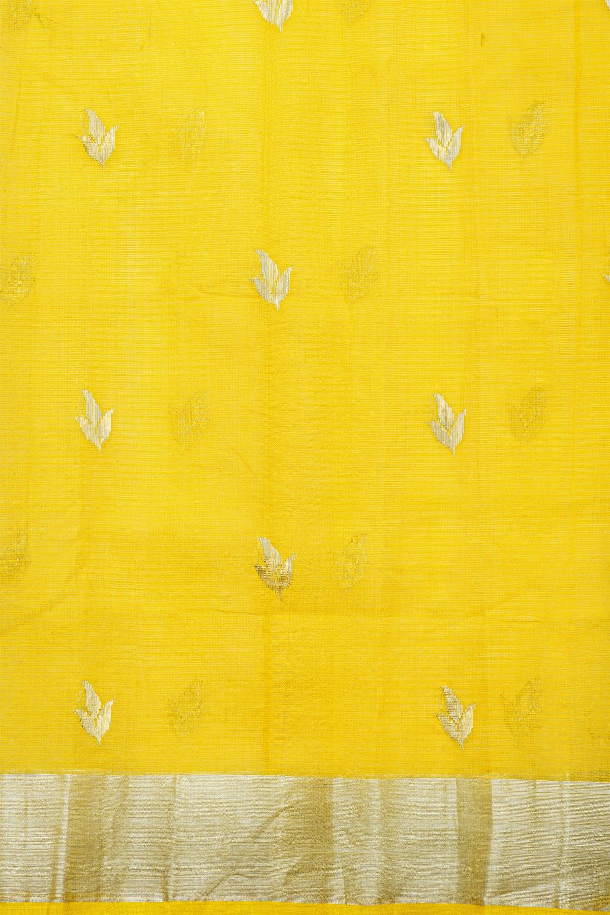 Zari Kota Cotton Sky Blue Saree