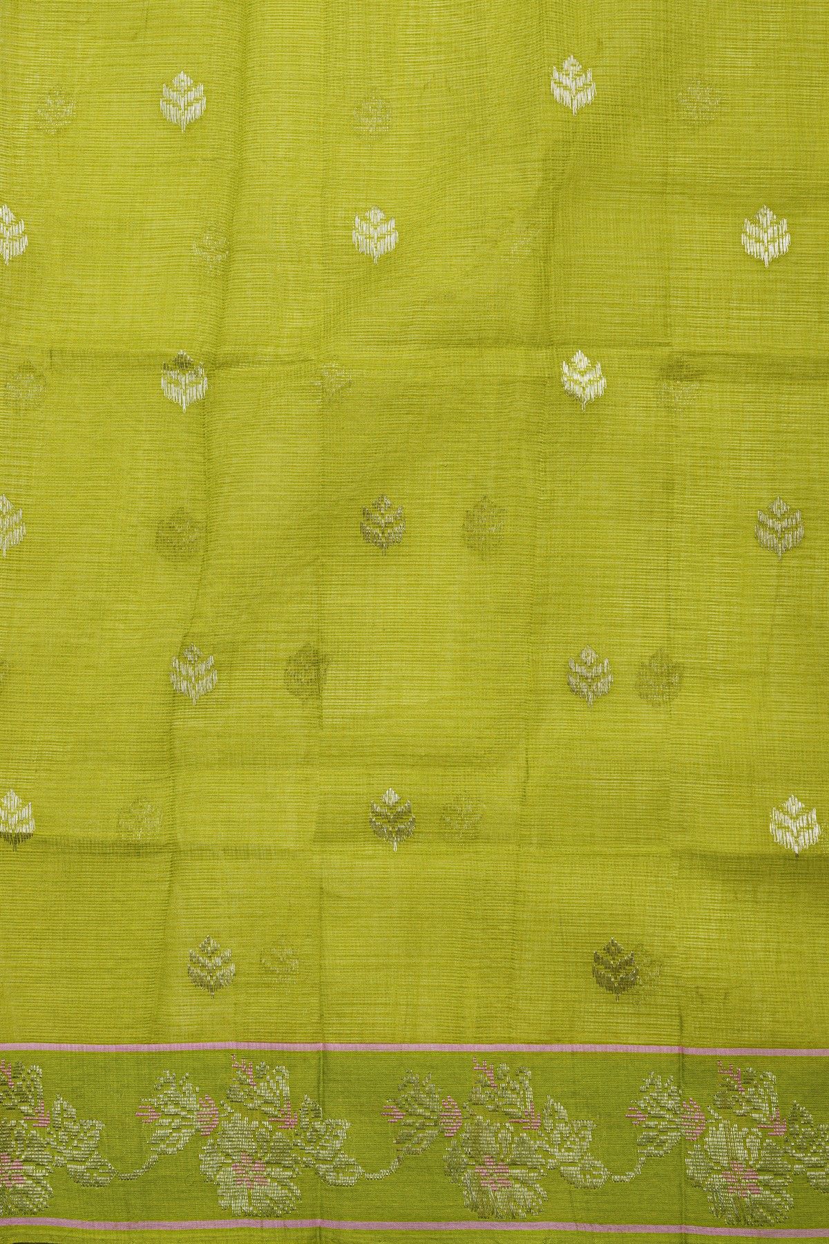 Zari Kota Cotton Yellow Saree