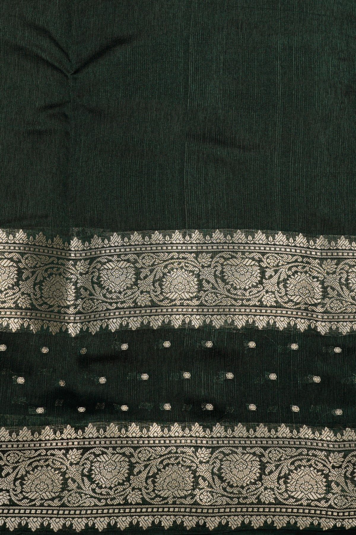 Fancy Matka Silk Off White Saree