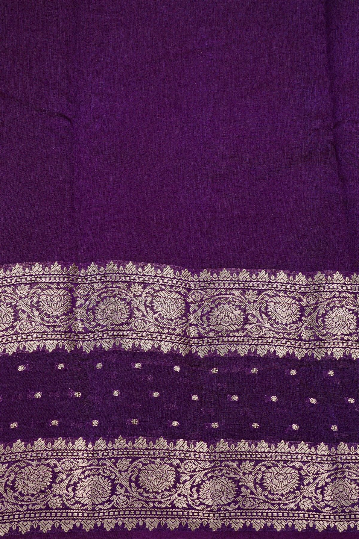 Fancy Matka Silk Off White Saree