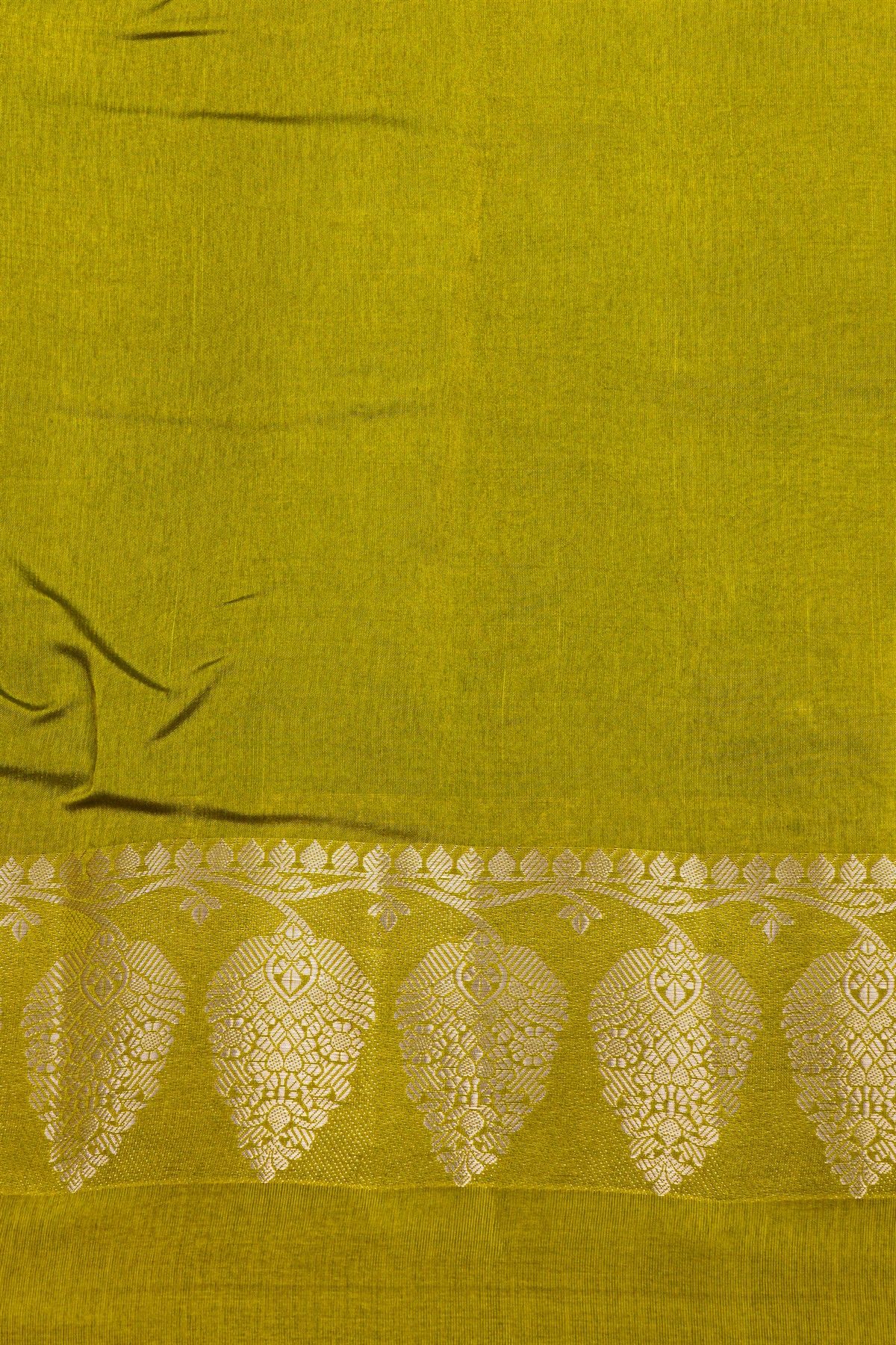 Fancy Matka Silk Off White Saree