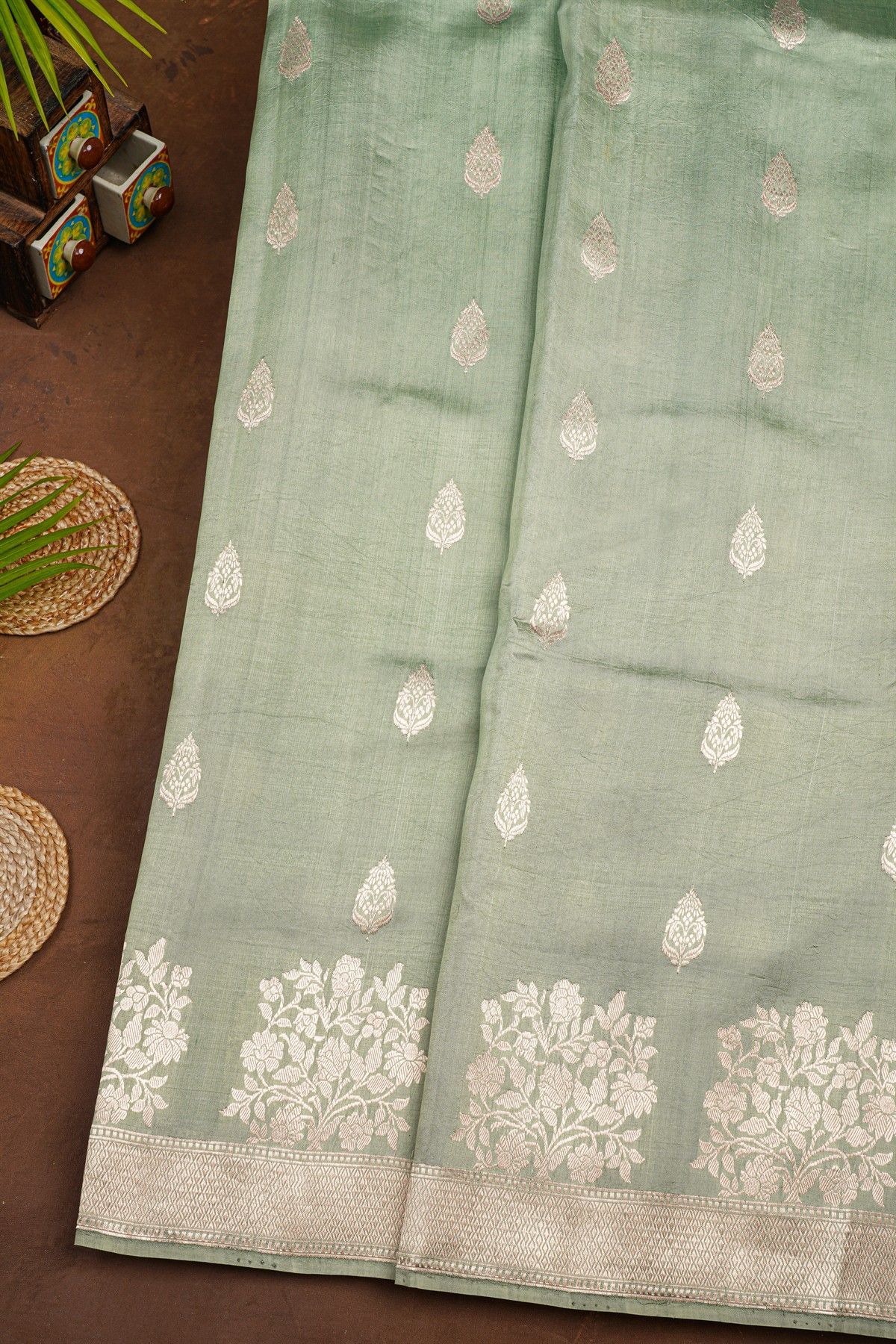 Fancy Matka Silk Grey Saree