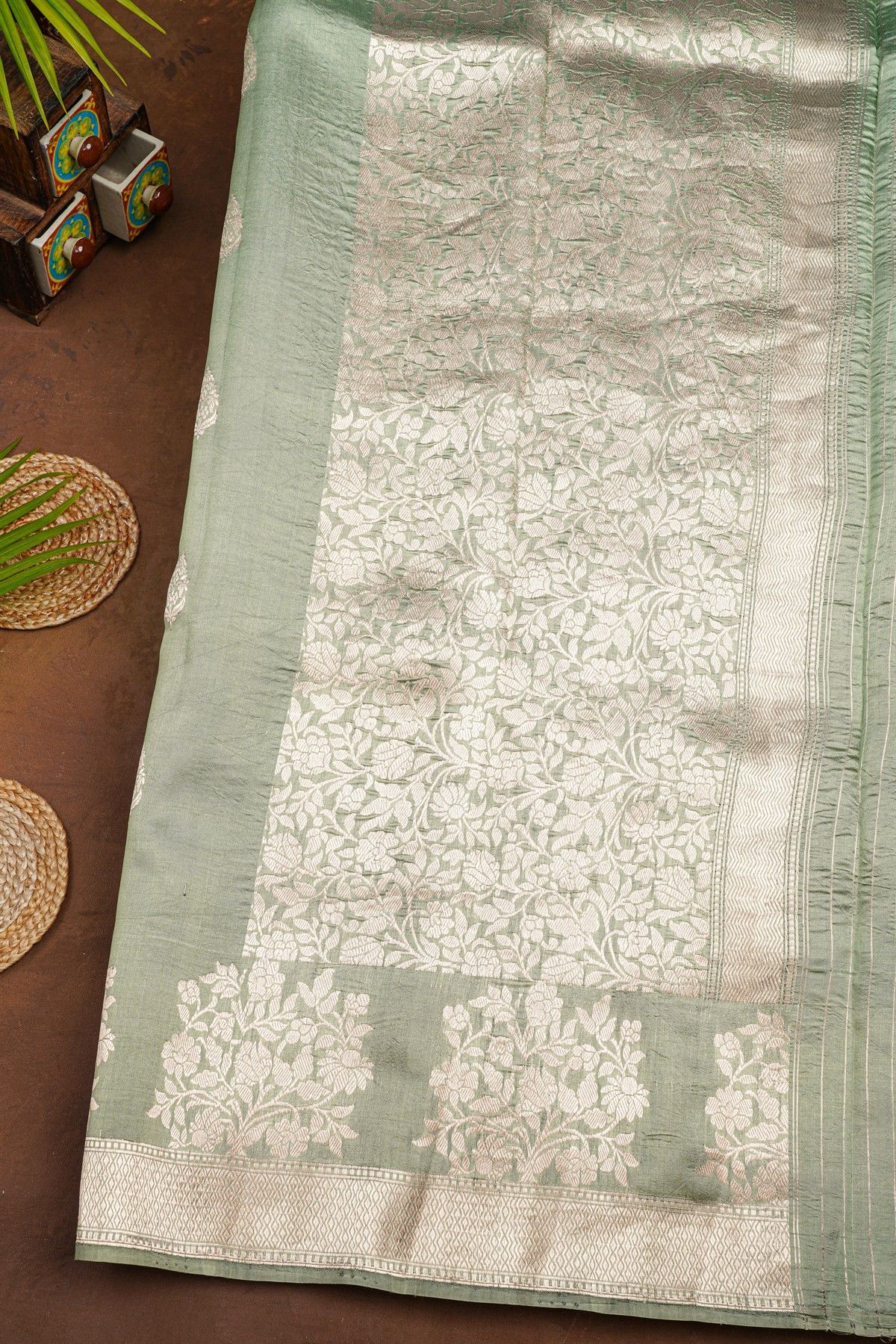 Fancy Matka Silk Grey Saree