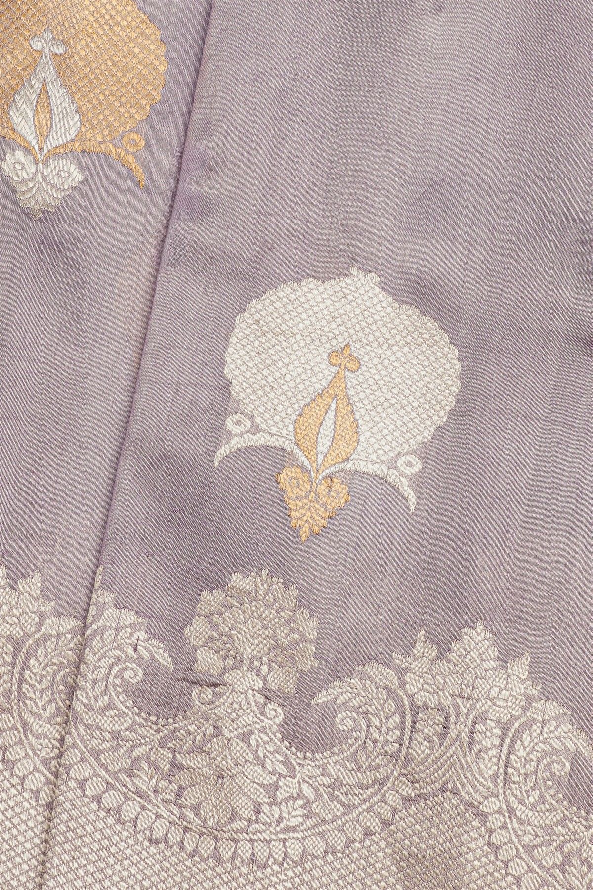 Fancy Matka Silk Lilac Saree