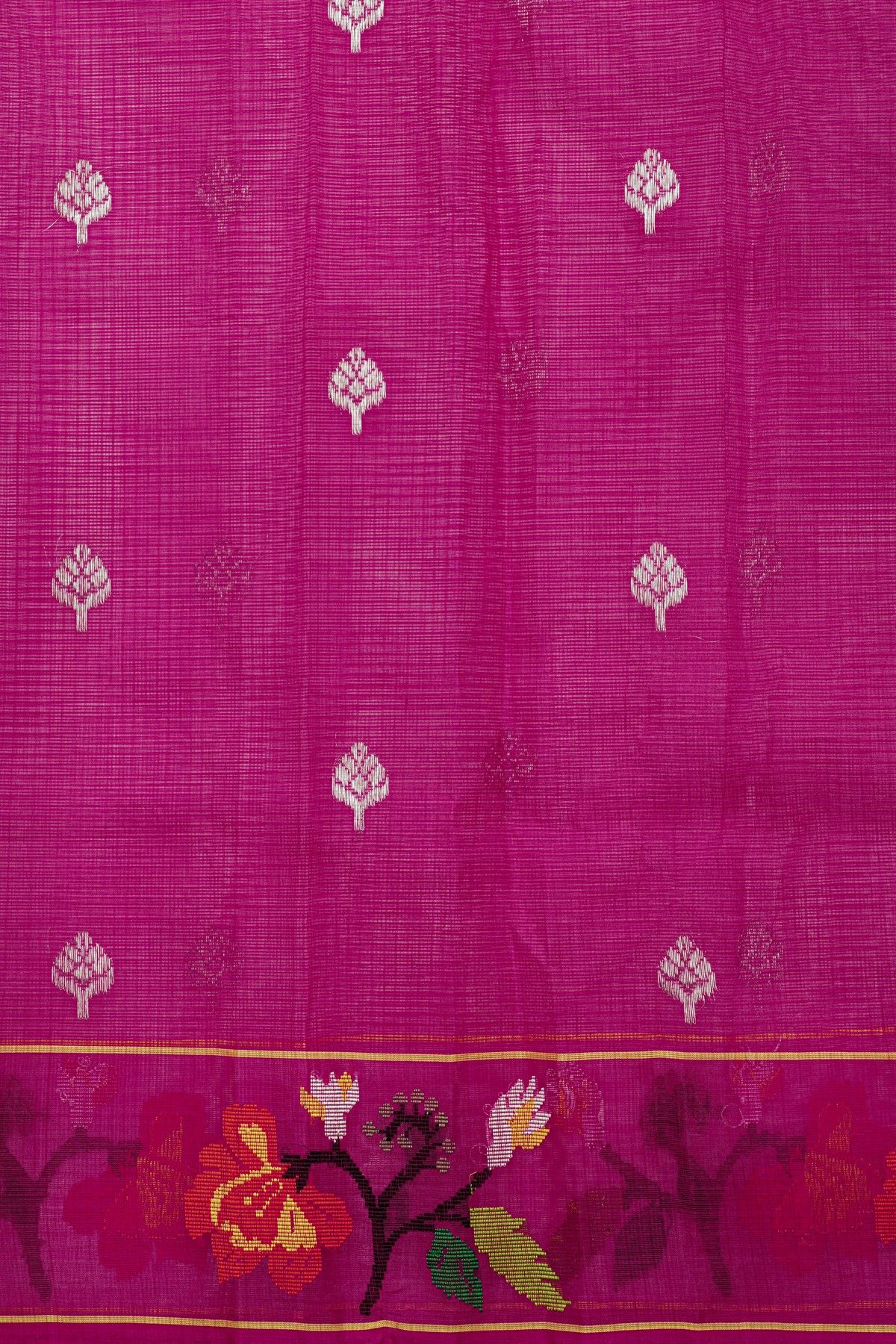 Zari Kota Cotton Lavender Saree