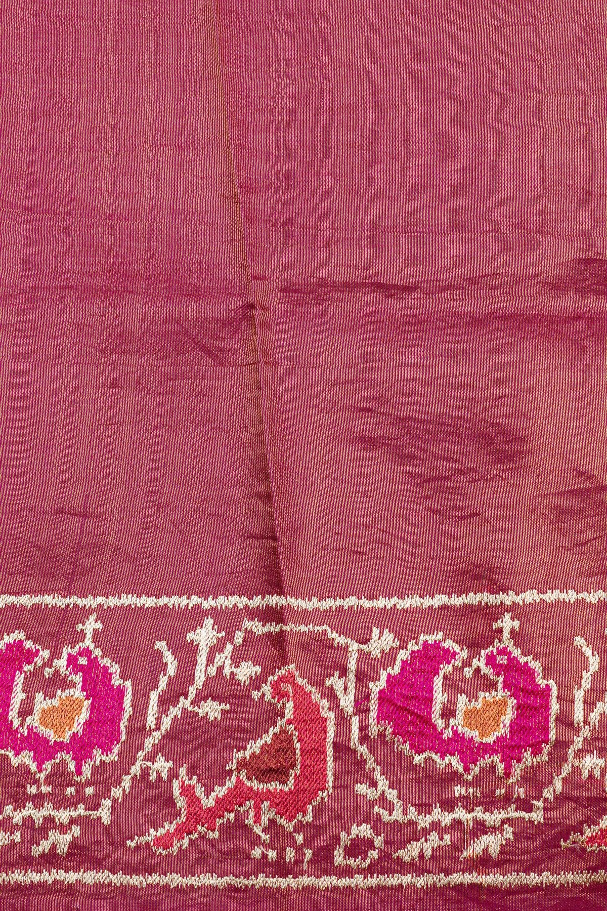 Designer Tussar Magenta Saree