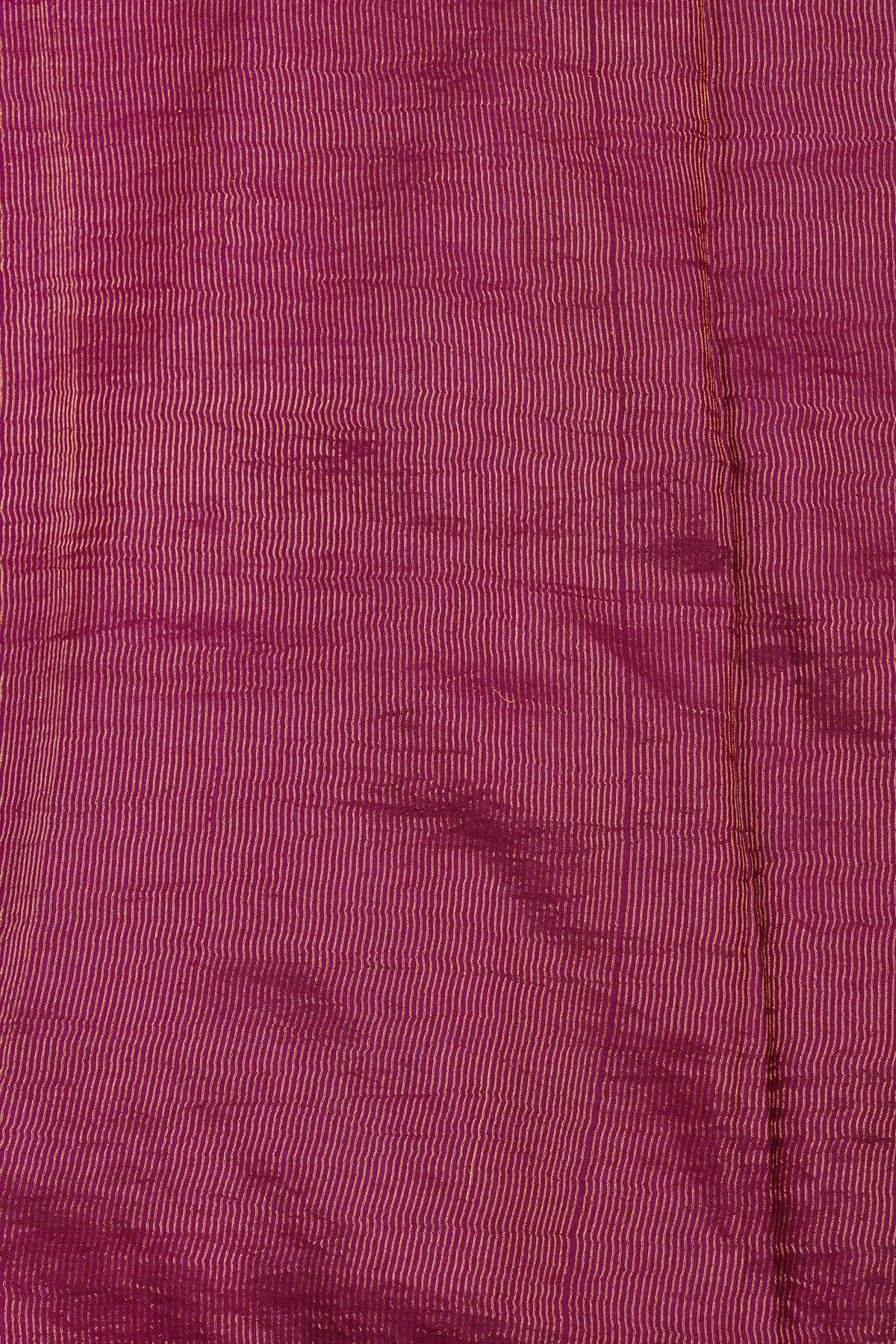 Designer Tussar Deep Magenta Saree