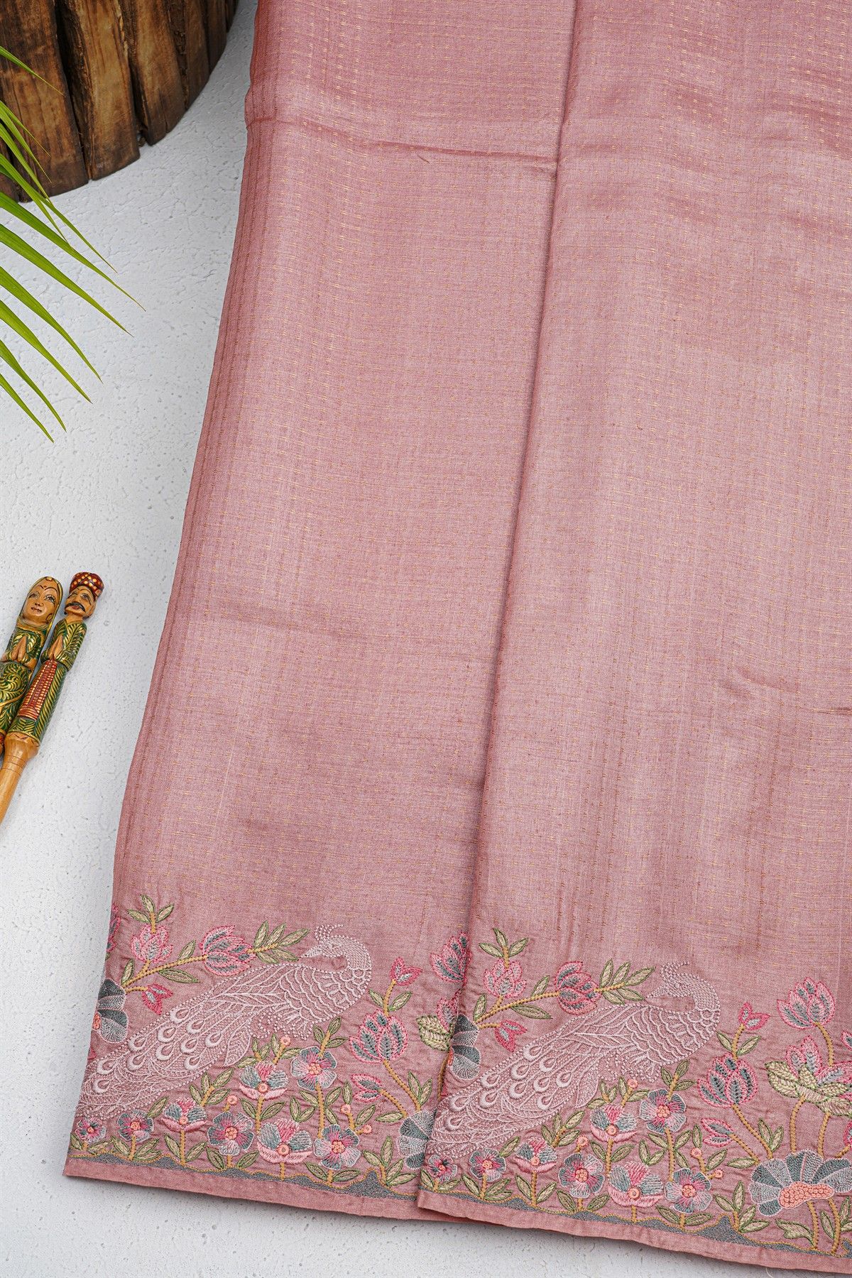 Designer Tussar Dual Colour Saree