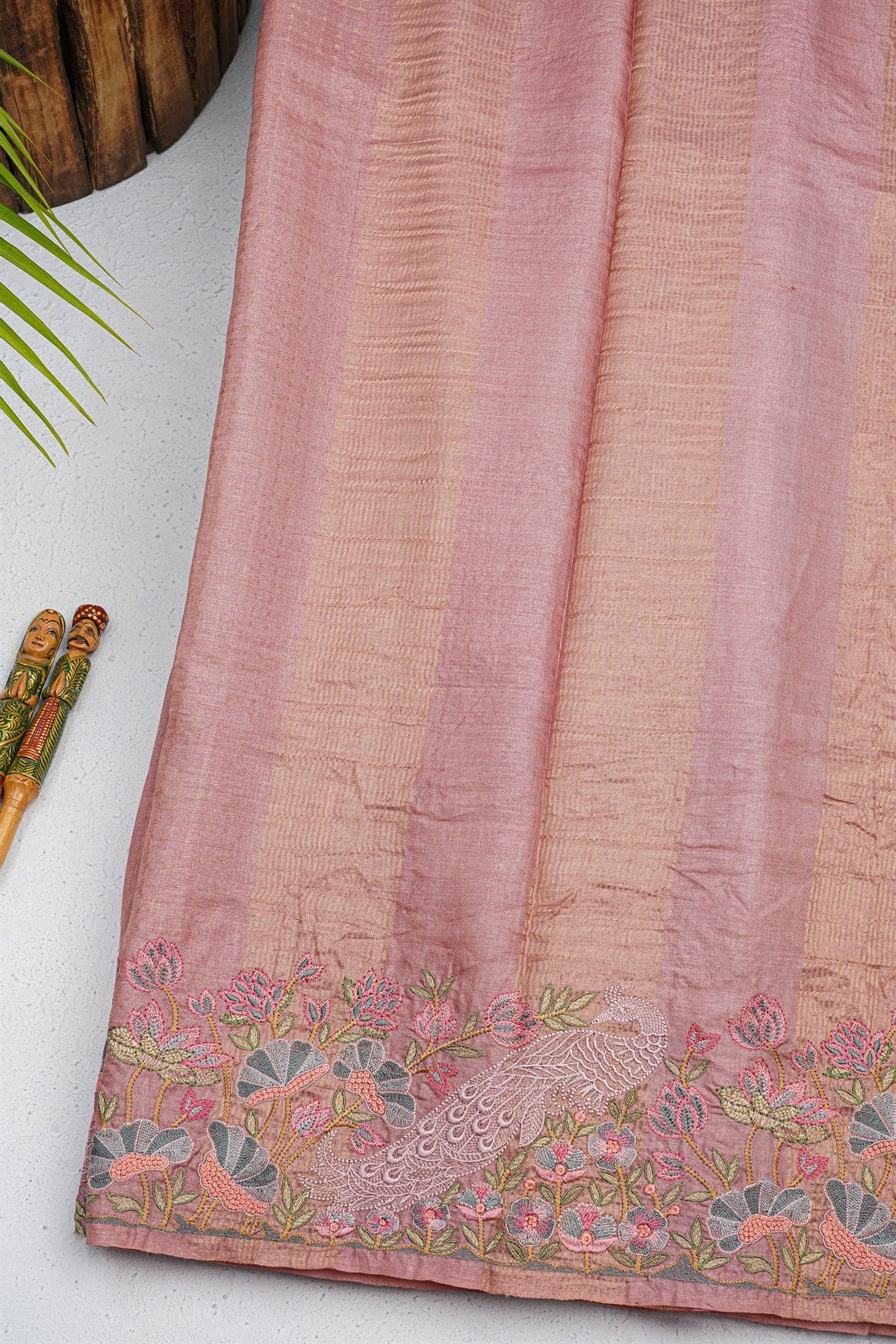 Designer Tussar Dual Colour Saree