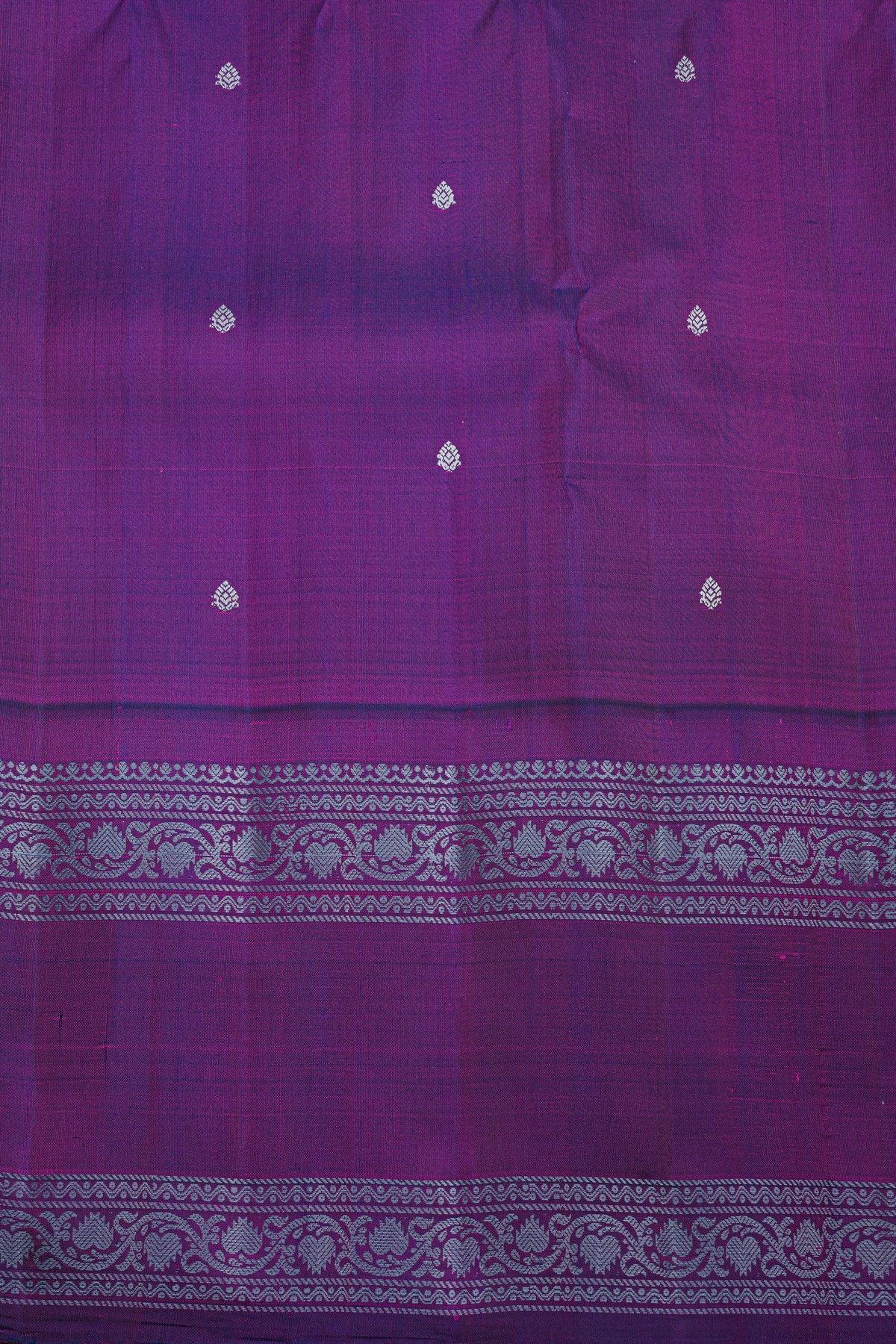 Gadwal Silk Sky Blue Saree