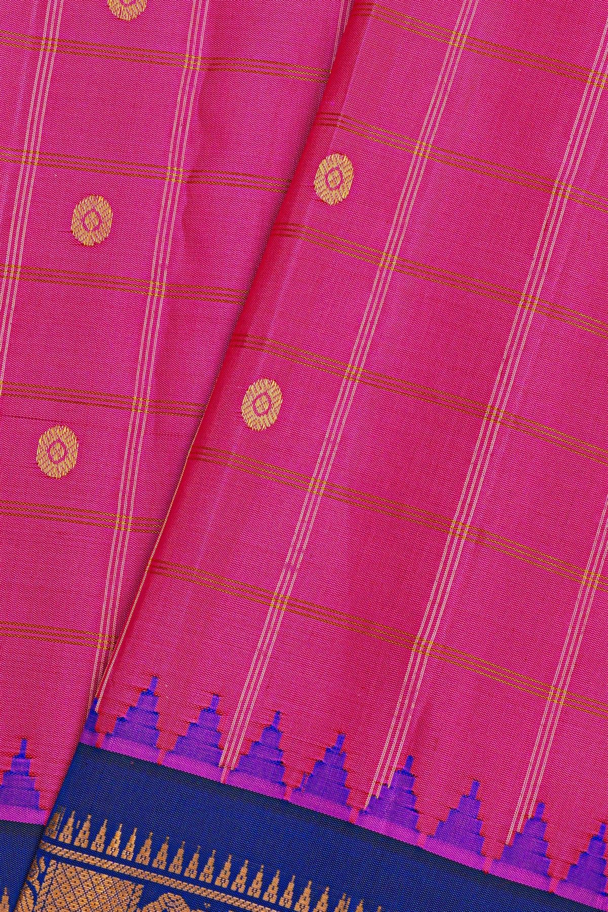 Gadwal Silk Pink Saree