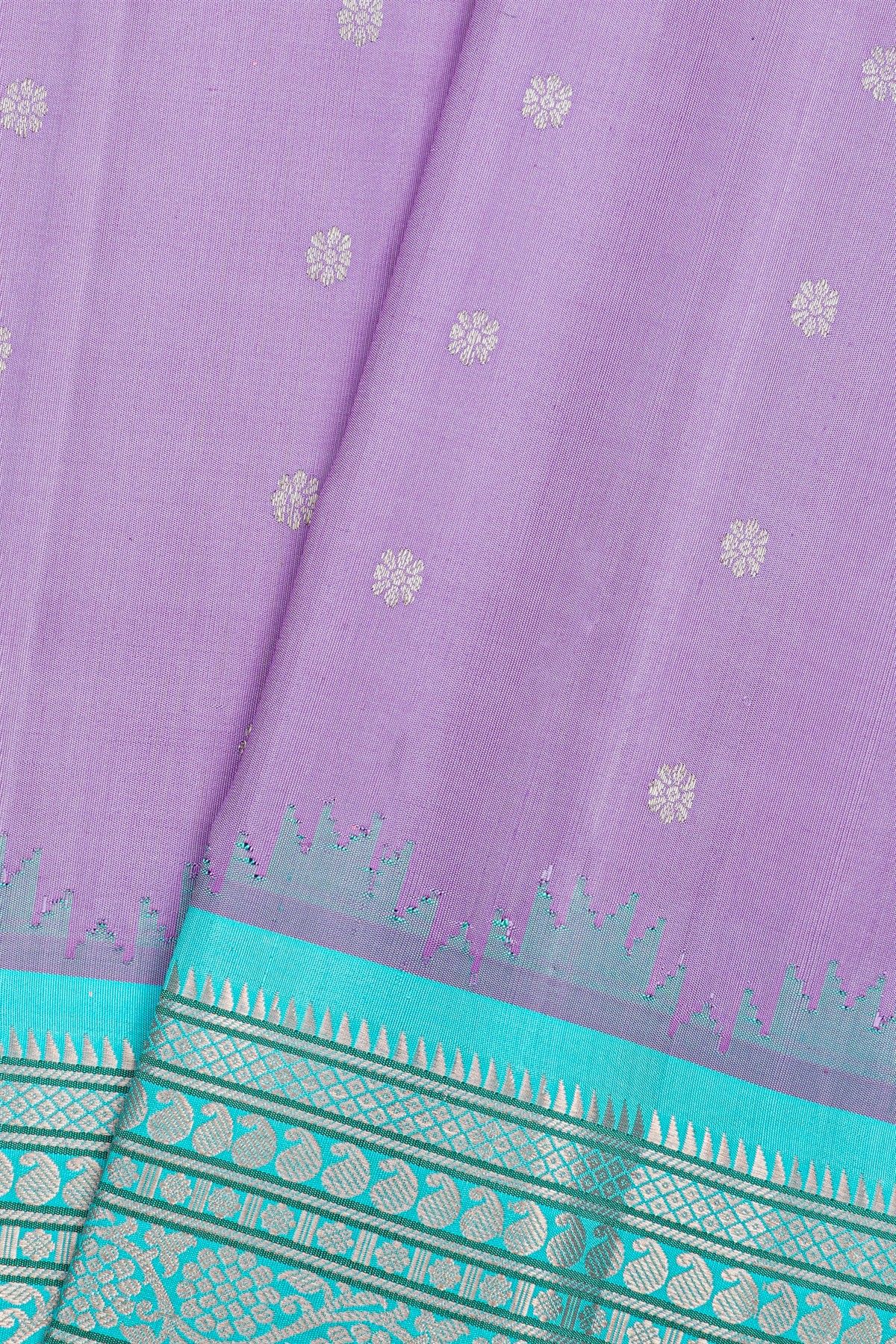 Gadwal Silk Lavender Saree