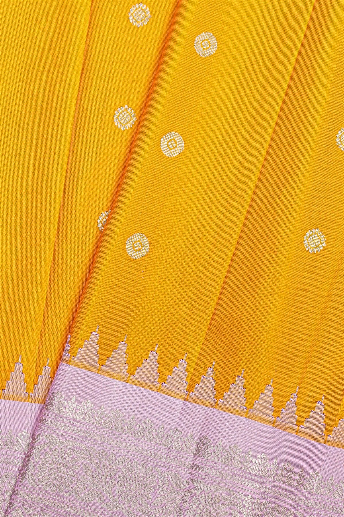 Gadwal Silk Mustard Saree