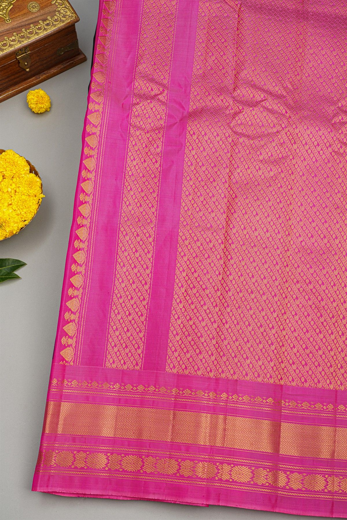 Gadwal Silk Black Saree