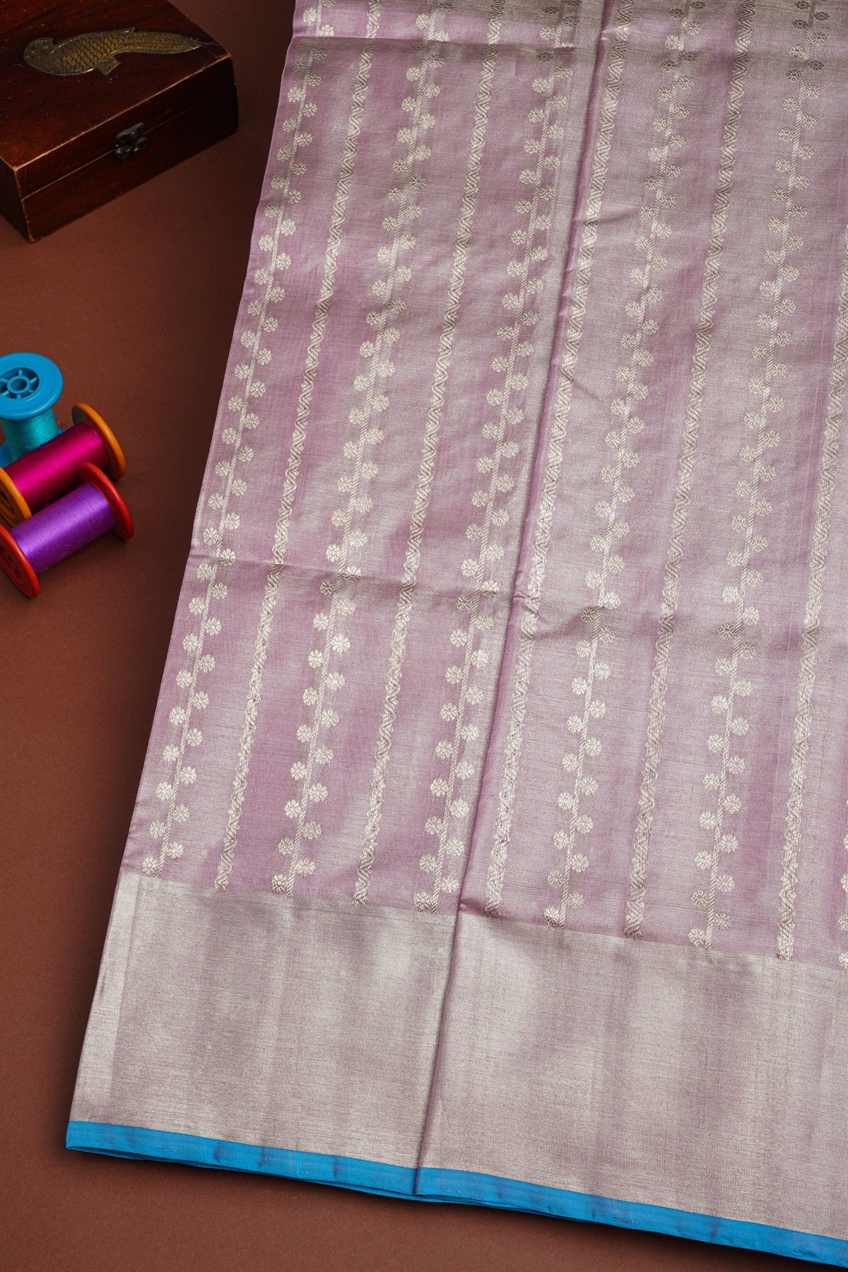 Venkatagiri Silk Lavender Saree