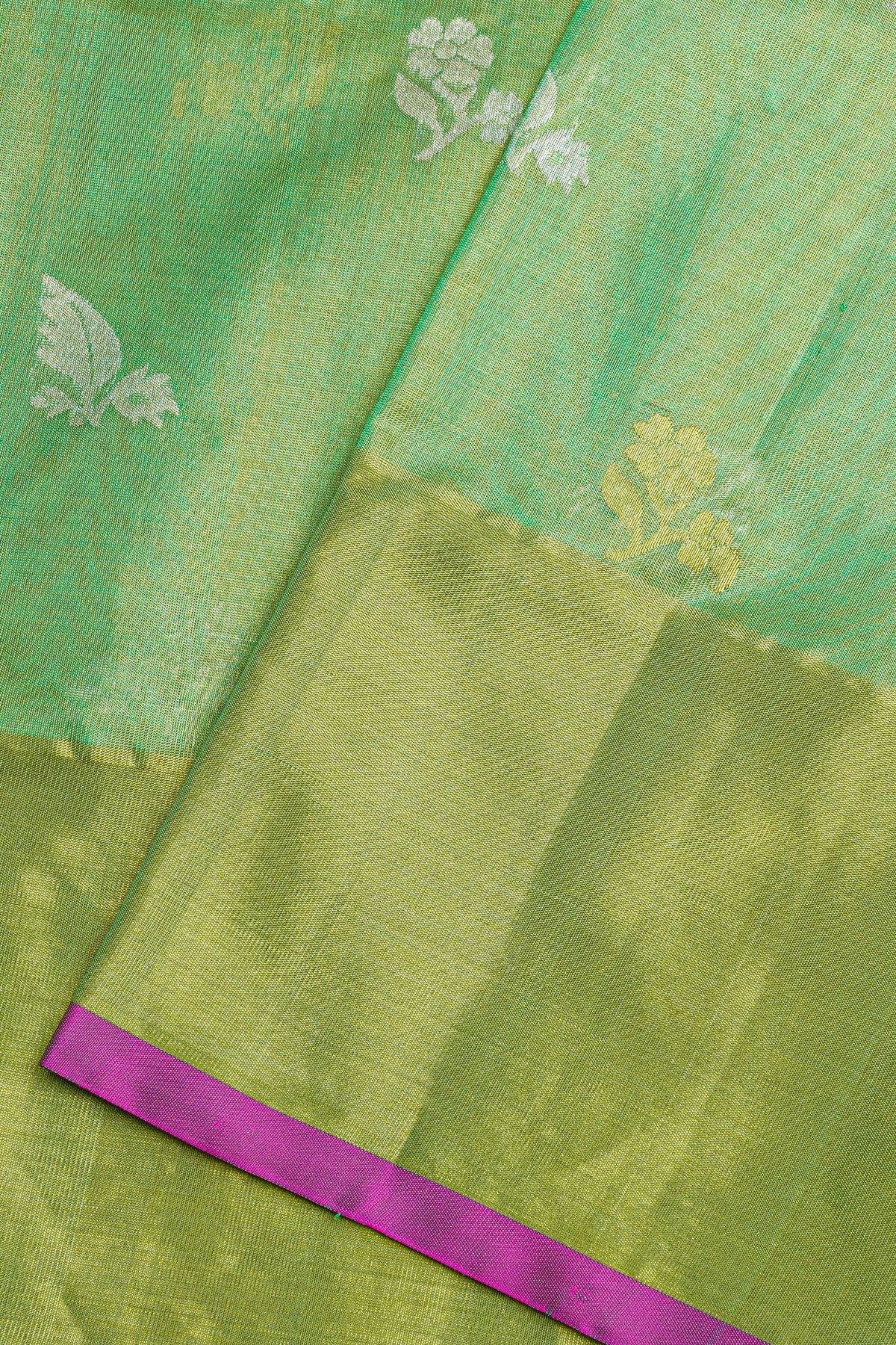 Venkatagiri Silk Sea Green Saree