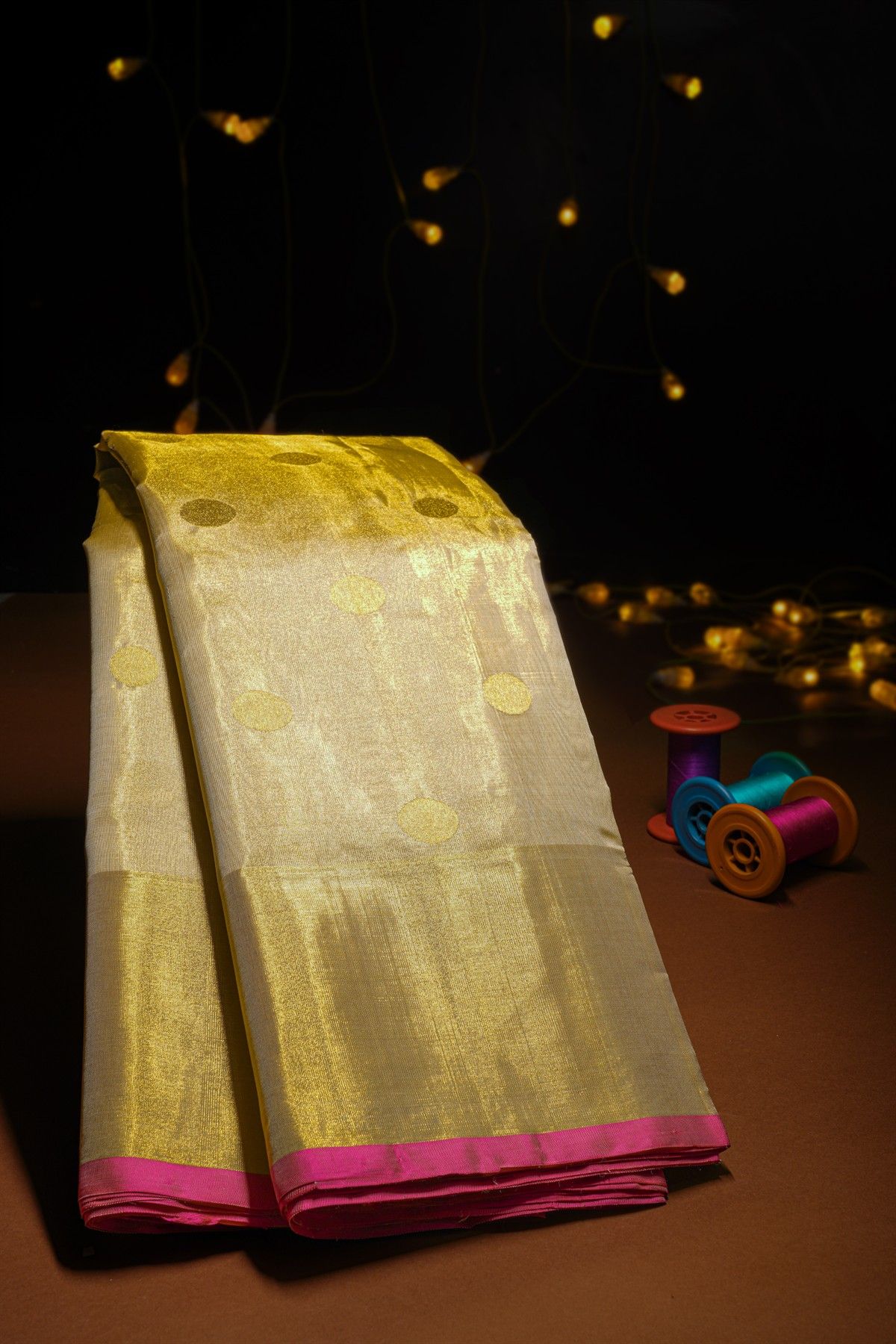 Venkatagiri Silk Cream Saree