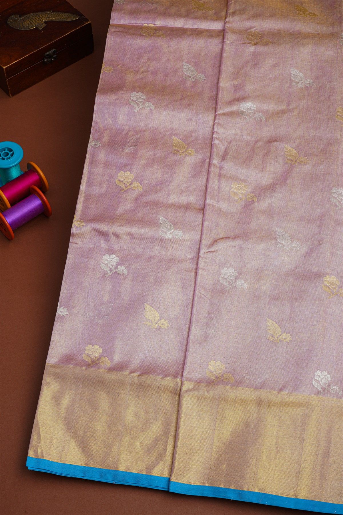 Venkatagiri Silk Lavender Saree