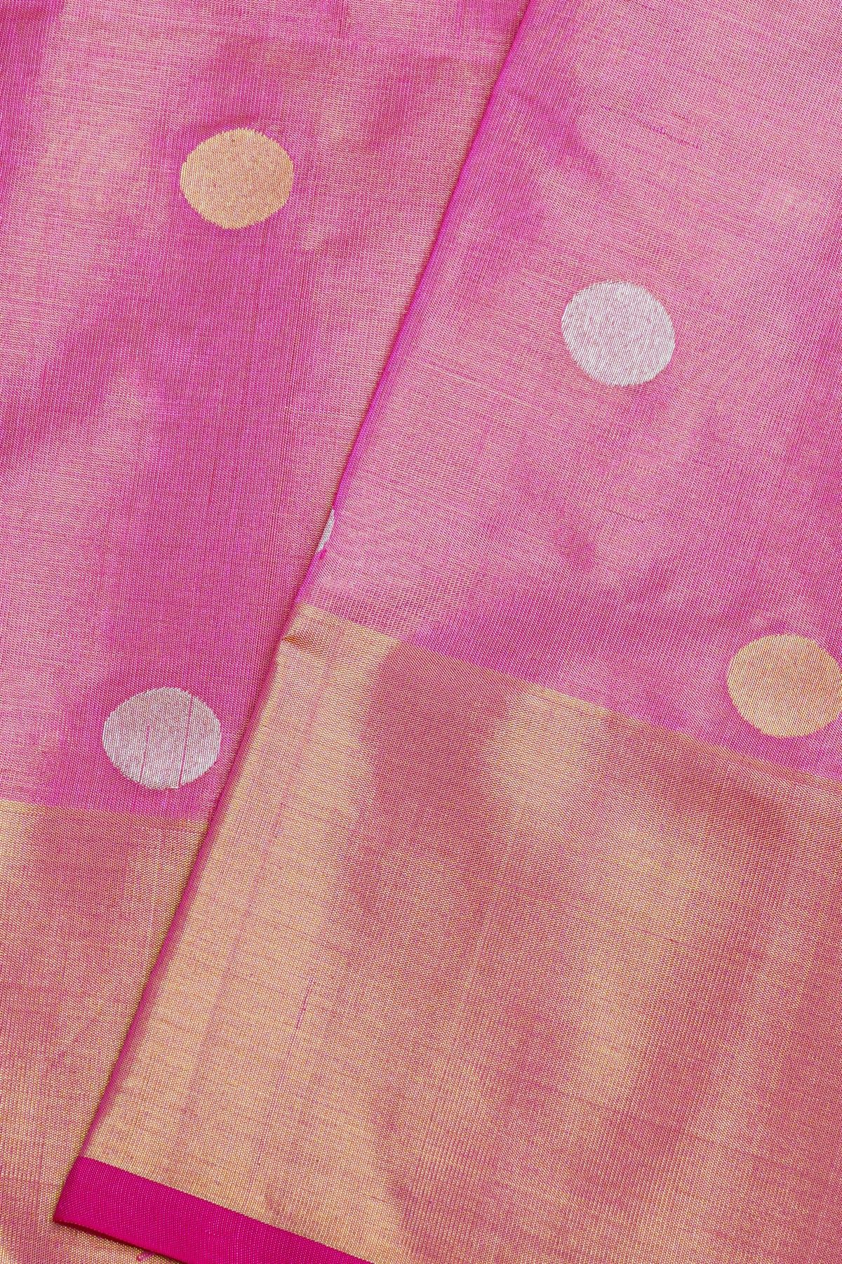 Venkatagiri Silk Pink Saree