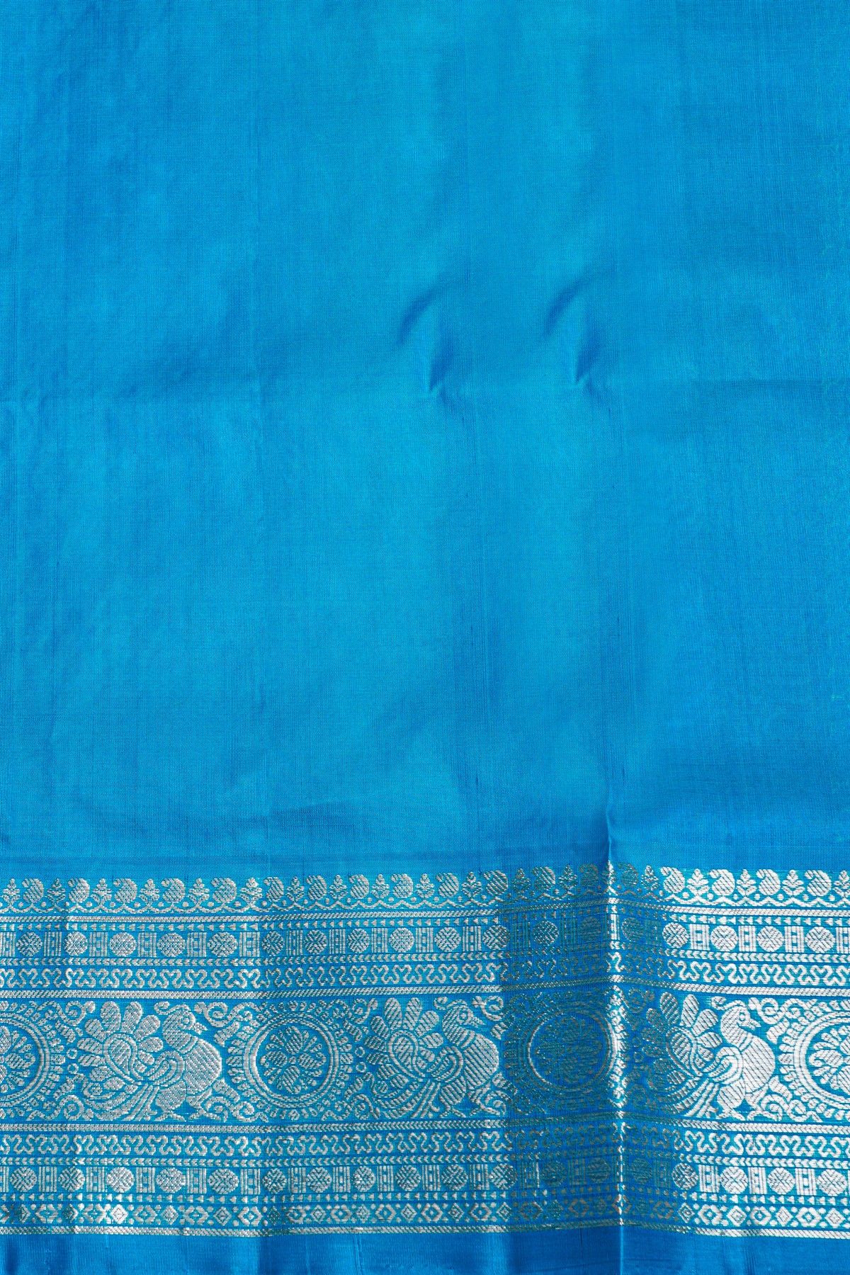 Venkatagiri Silk Peacock Green Saree