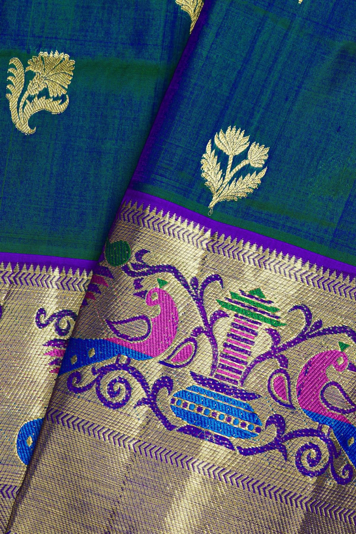 Venkatagiri Silk Dual Colour Saree