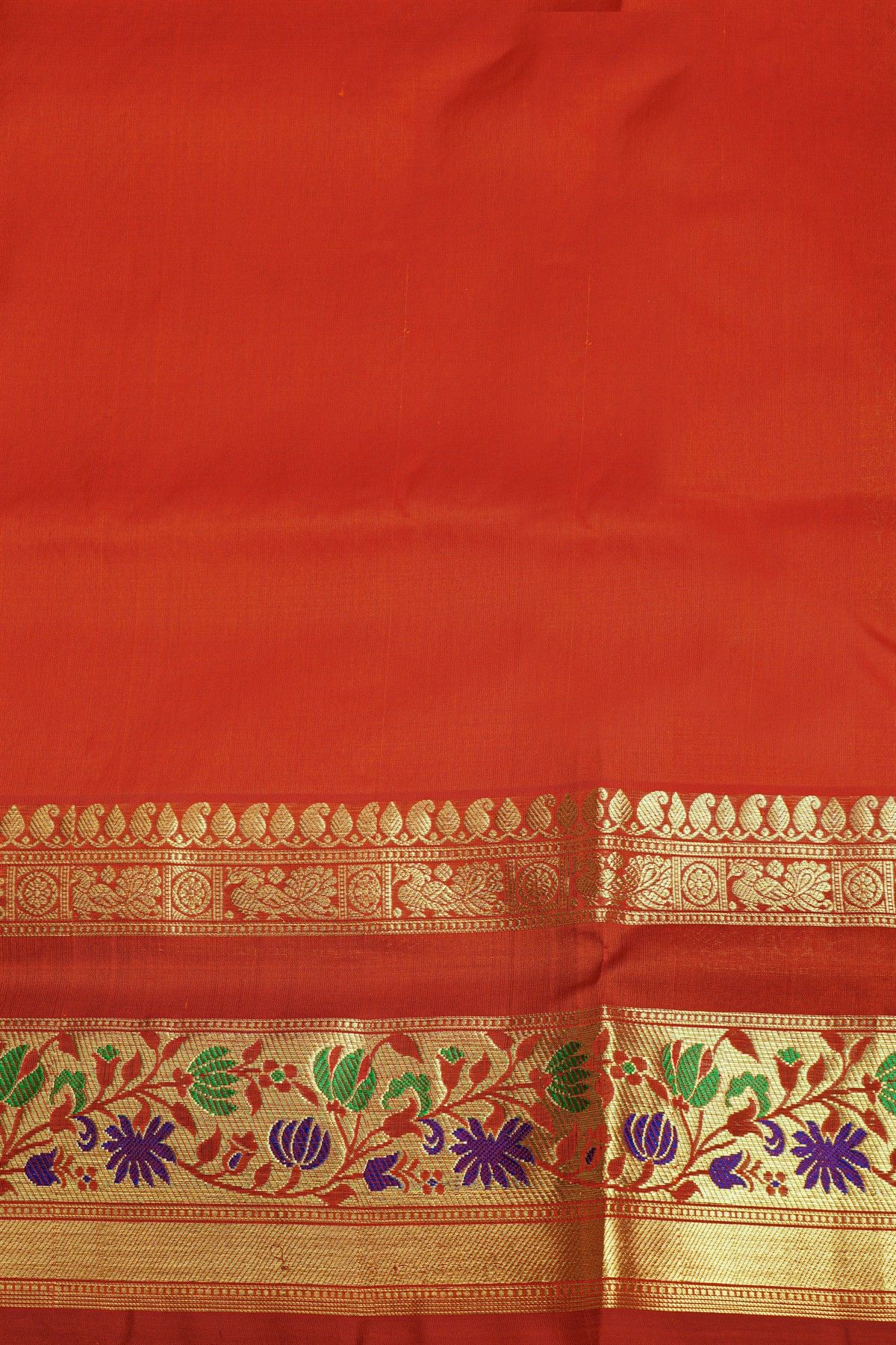 Venkatagiri Silk Peach Saree