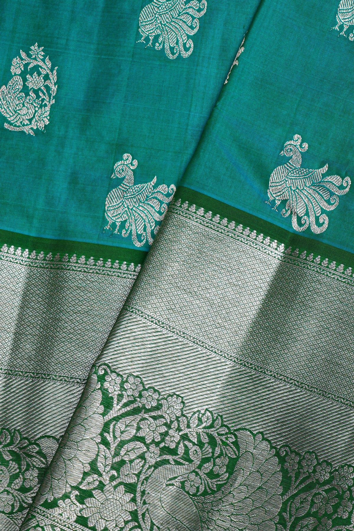Venkatagiri Silk Blue Saree