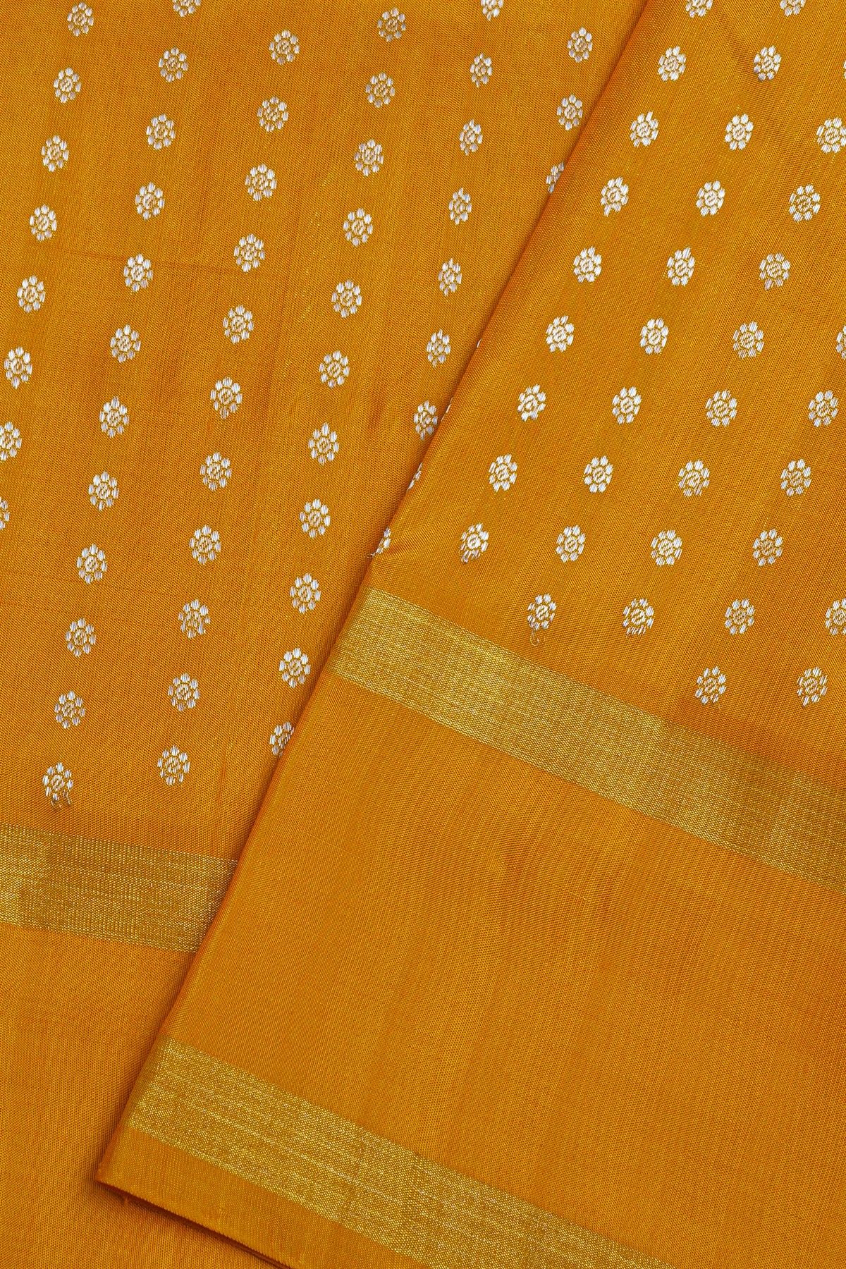 Venkatagiri Silk Mustard Saree