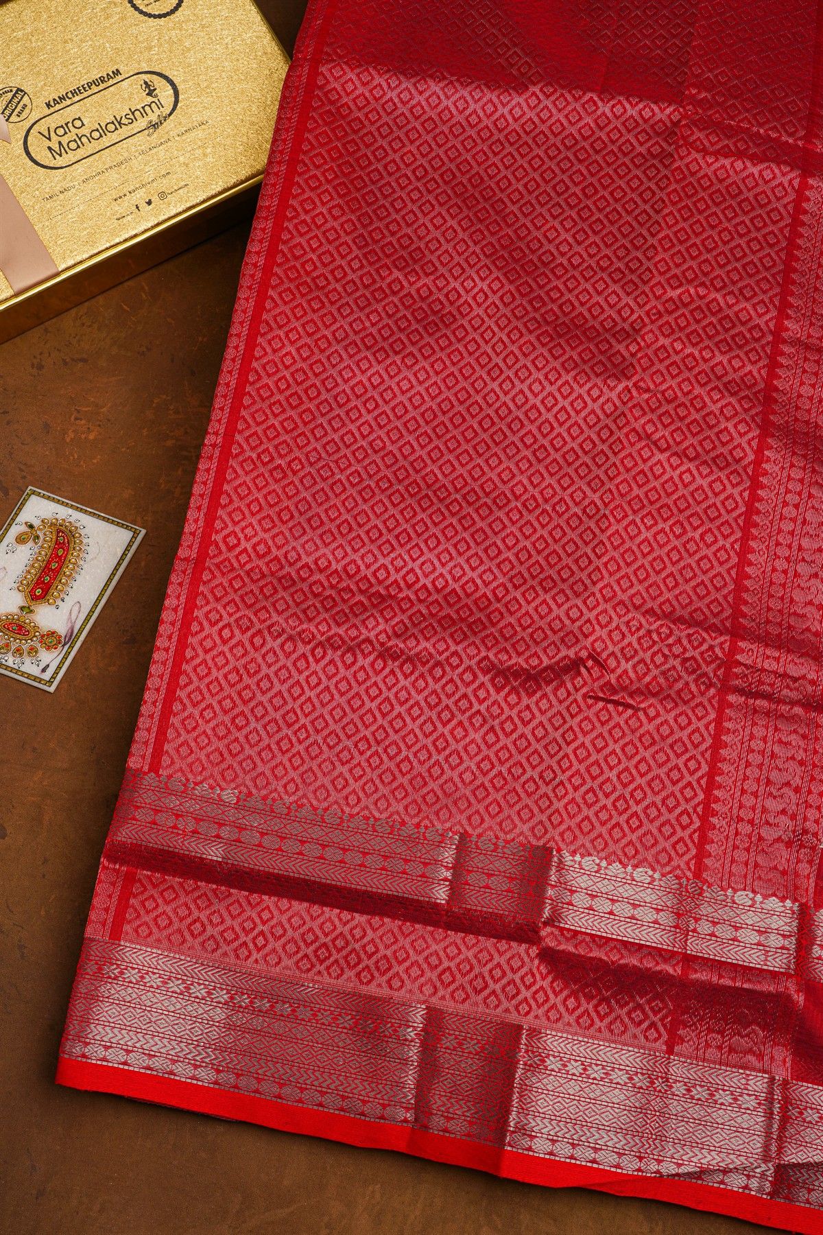 Kuppadam Sico Peacock Blue Saree