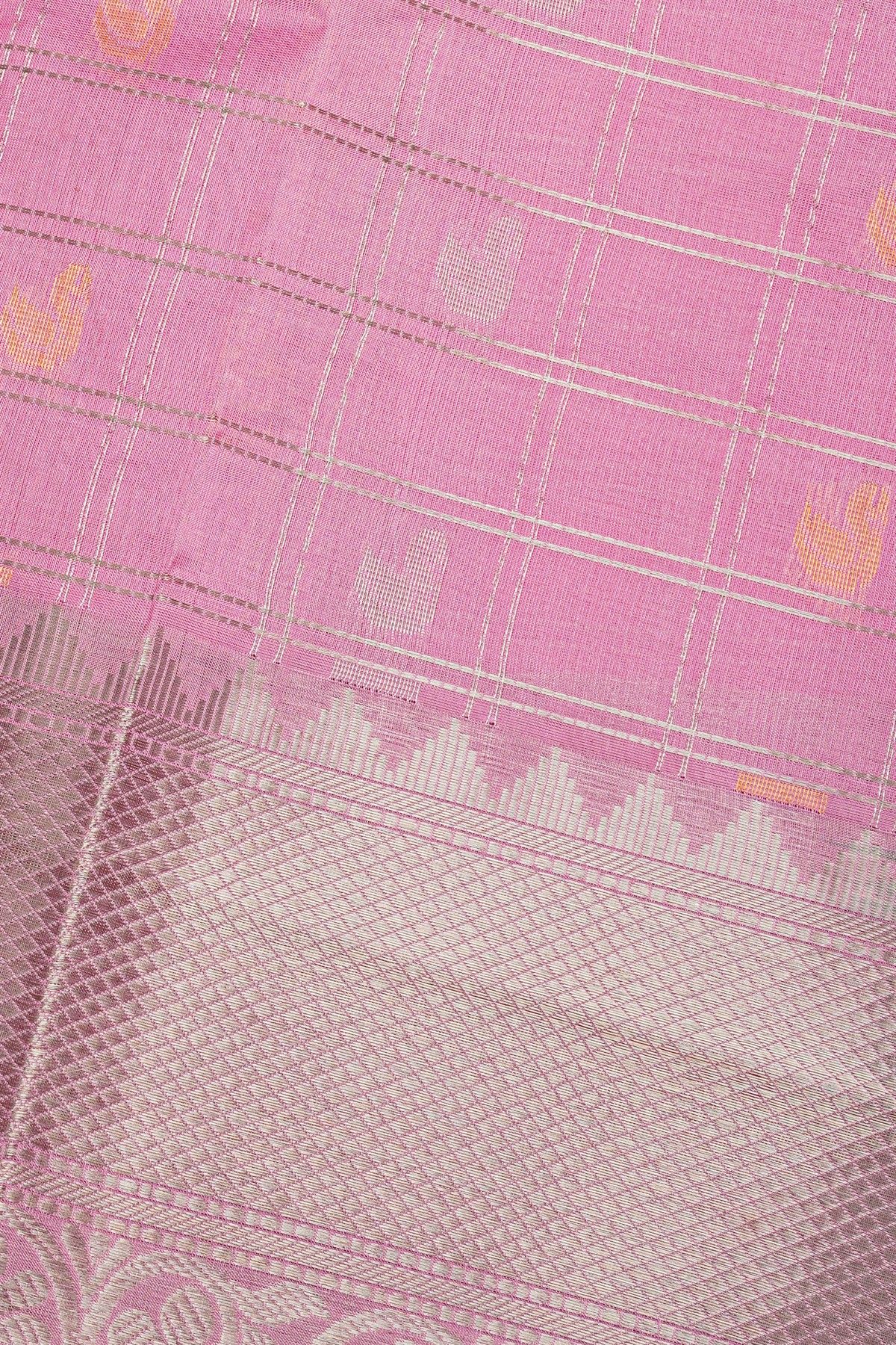 Kuppadam Sico Baby Pink Saree