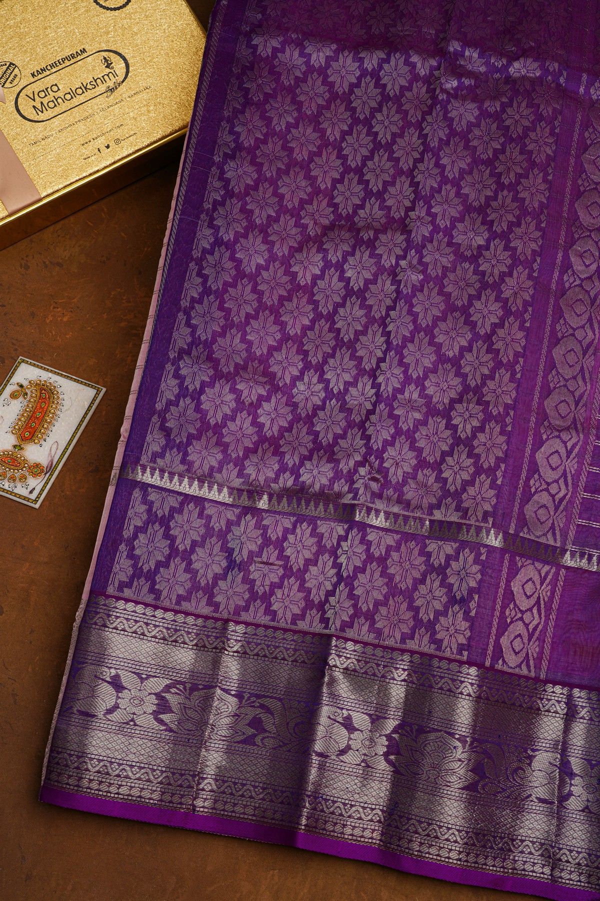 Kuppadam Sico Baby Pink Saree