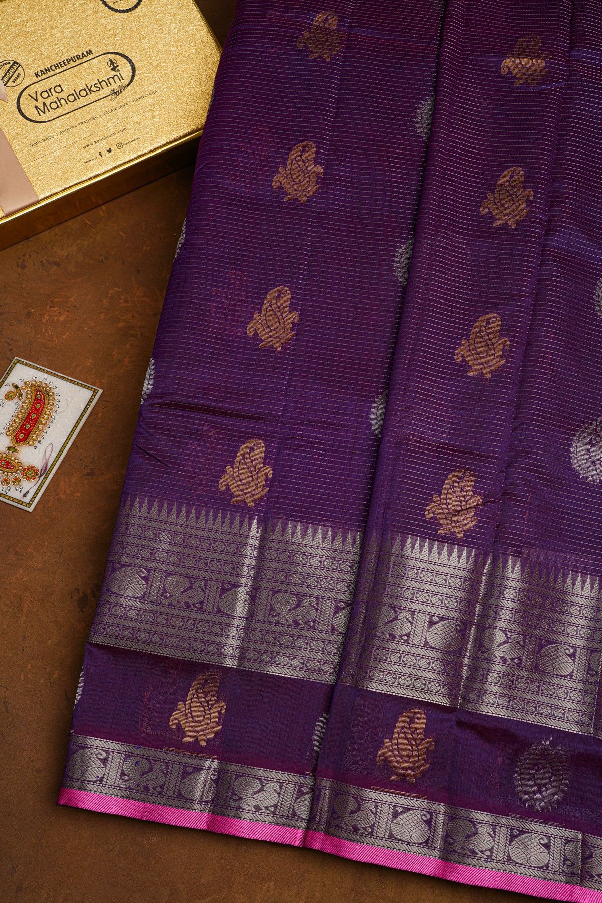 Kuppadam Sico Purple Saree
