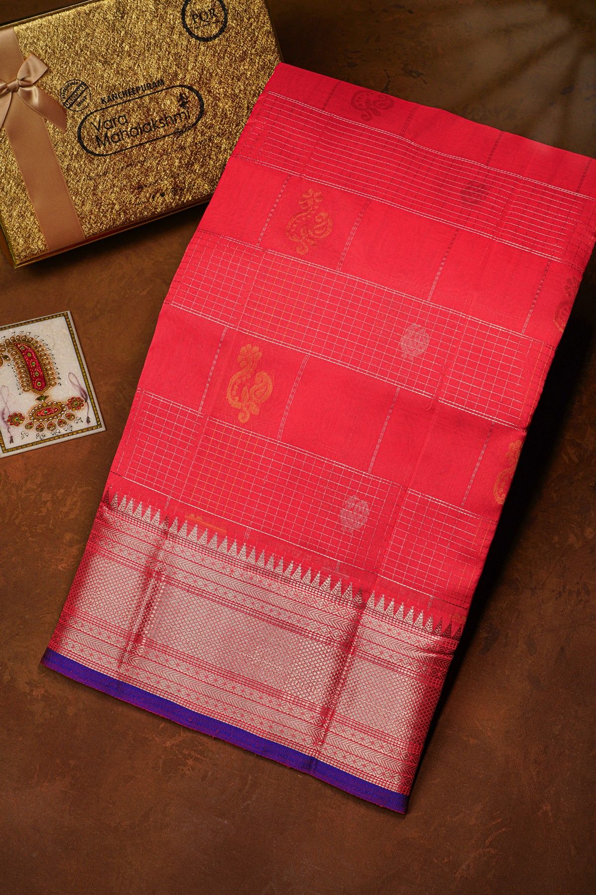 Kuppadam Sico Pink Saree