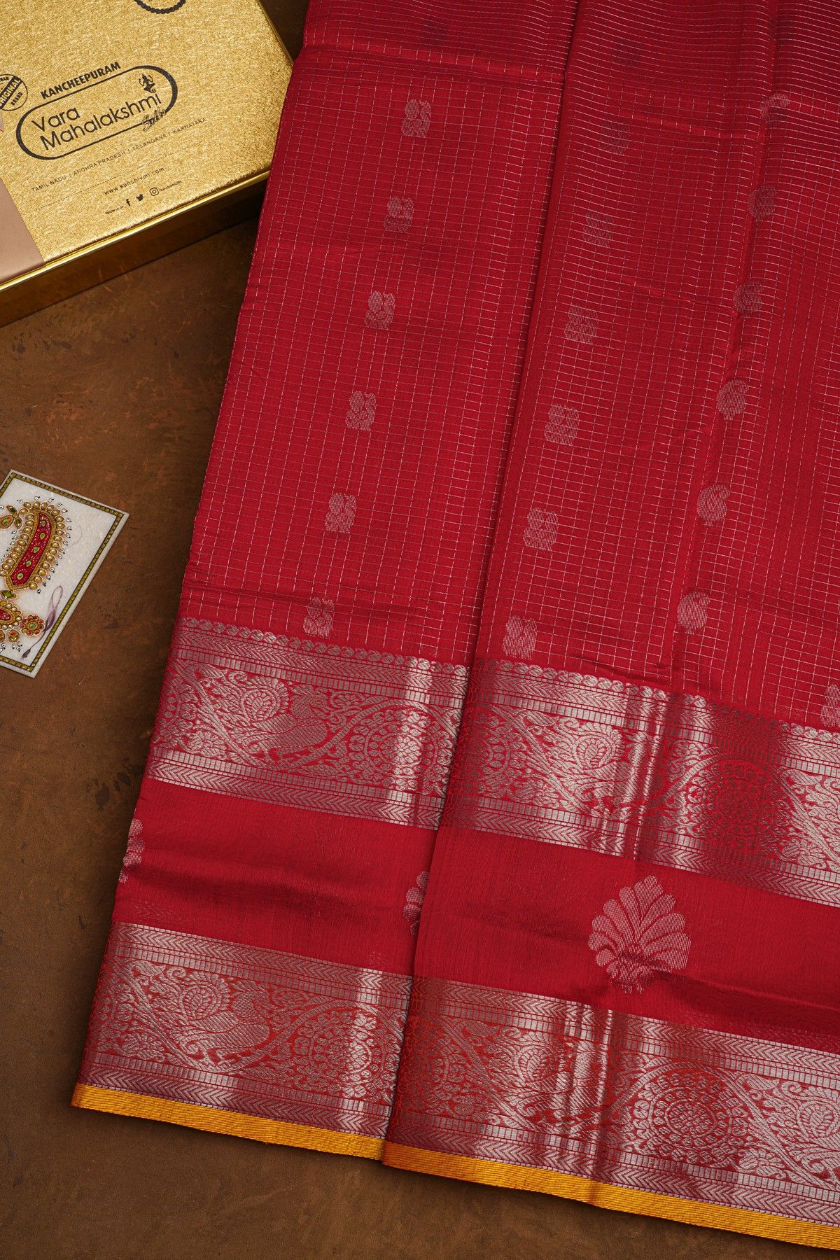 Kuppadam Sico Red Saree