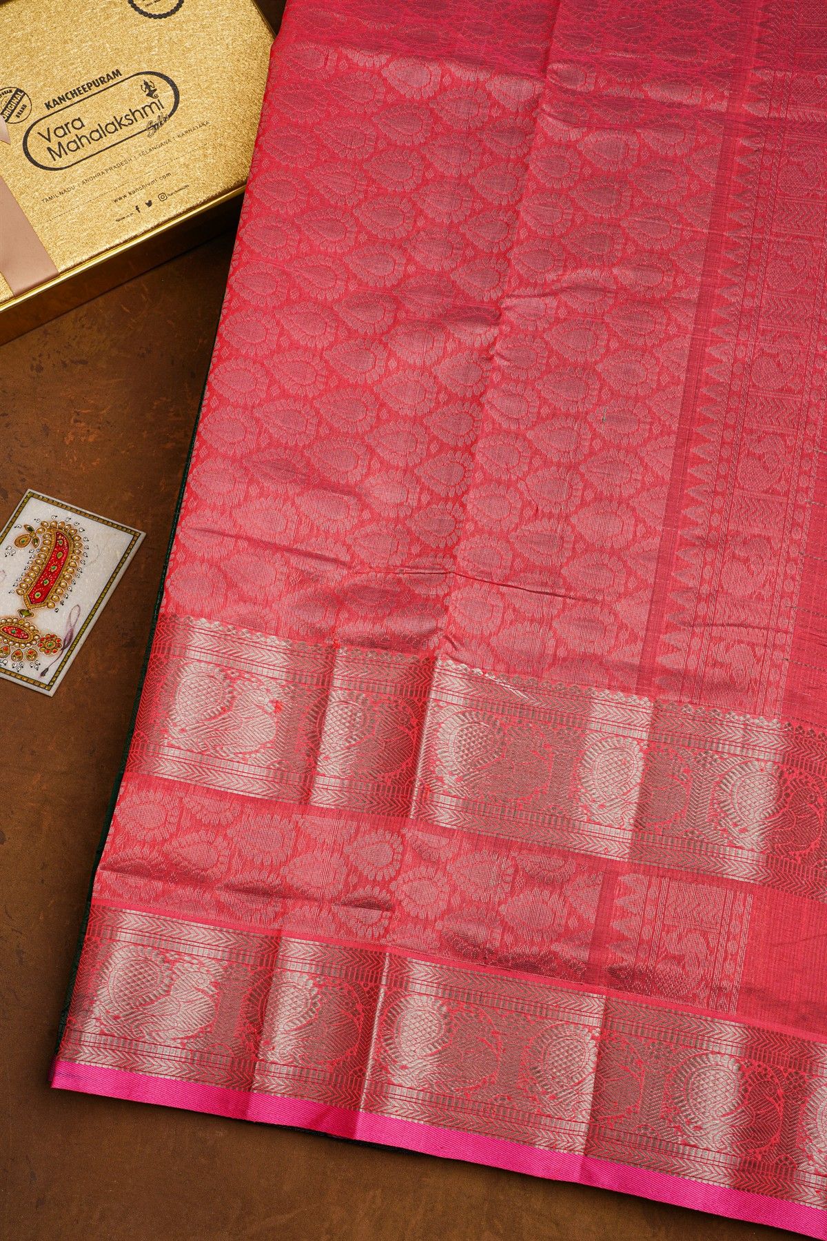 Kuppadam Sico Bottle Green Saree