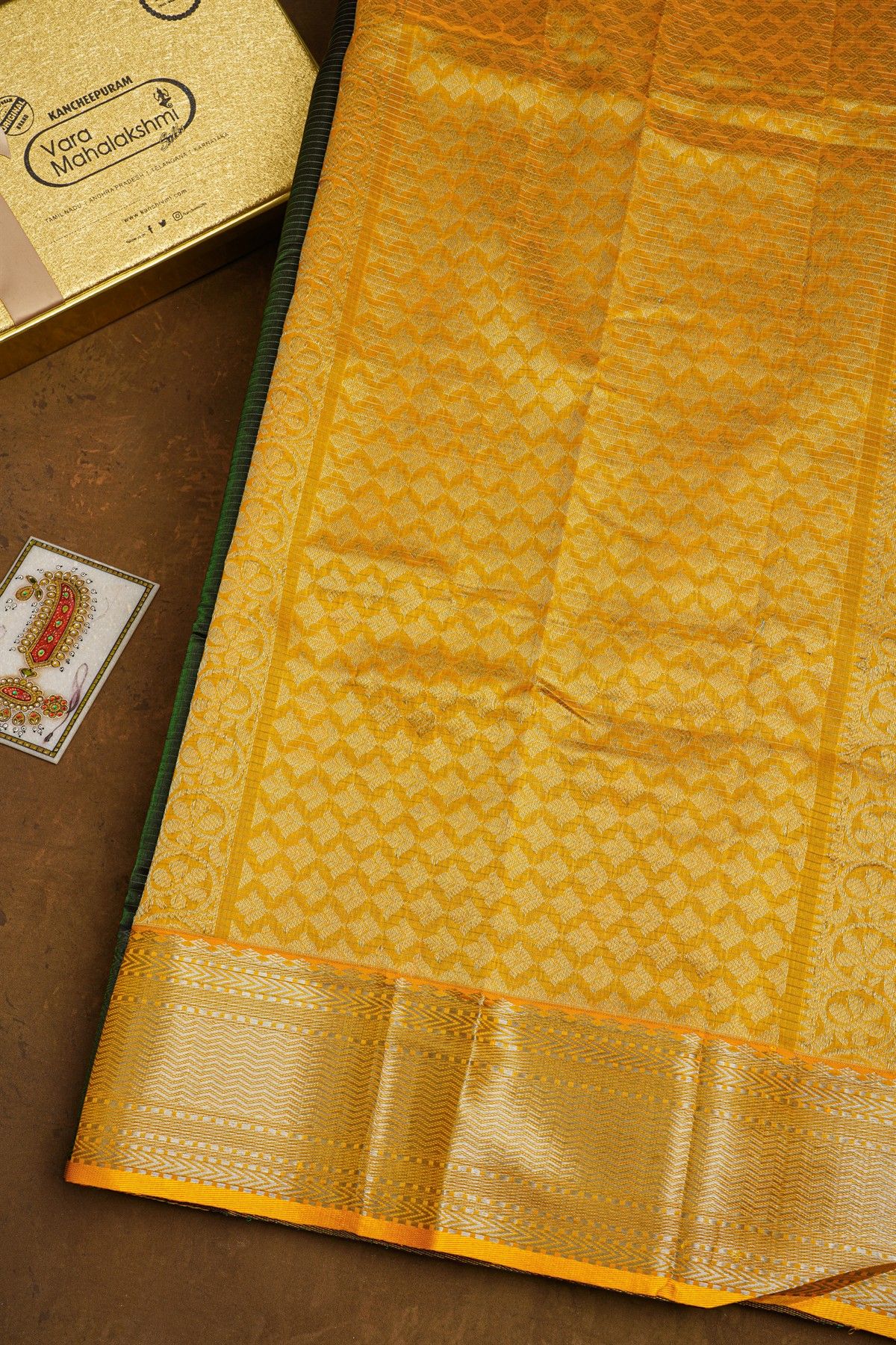 Kuppadam Sico Bottle Green Saree