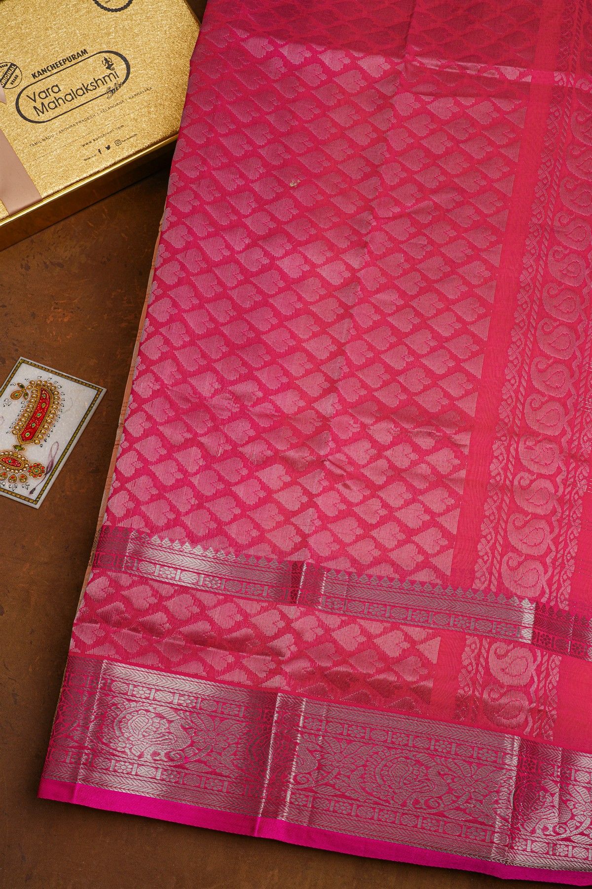 Kuppadam Sico Peach Saree