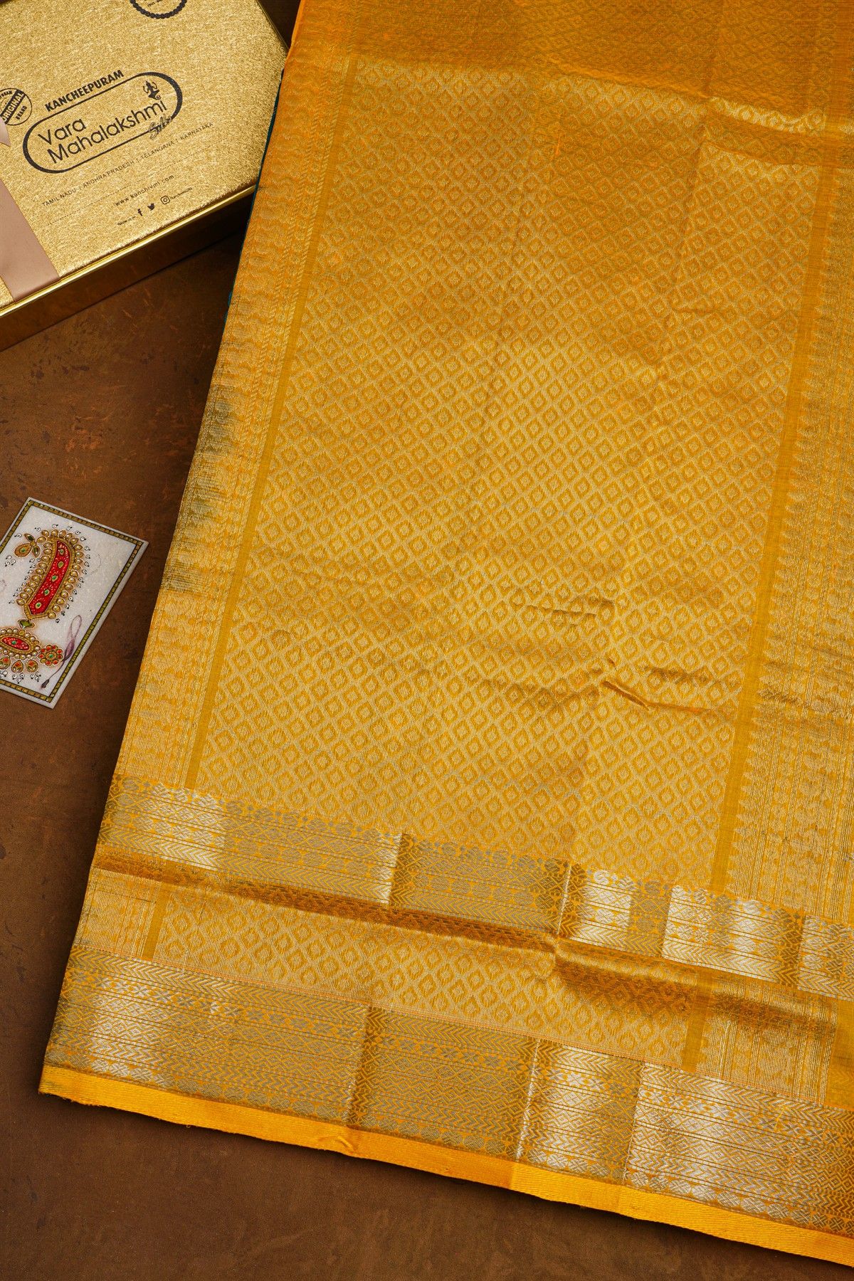 Kuppadam Sico Peacock Blue Saree