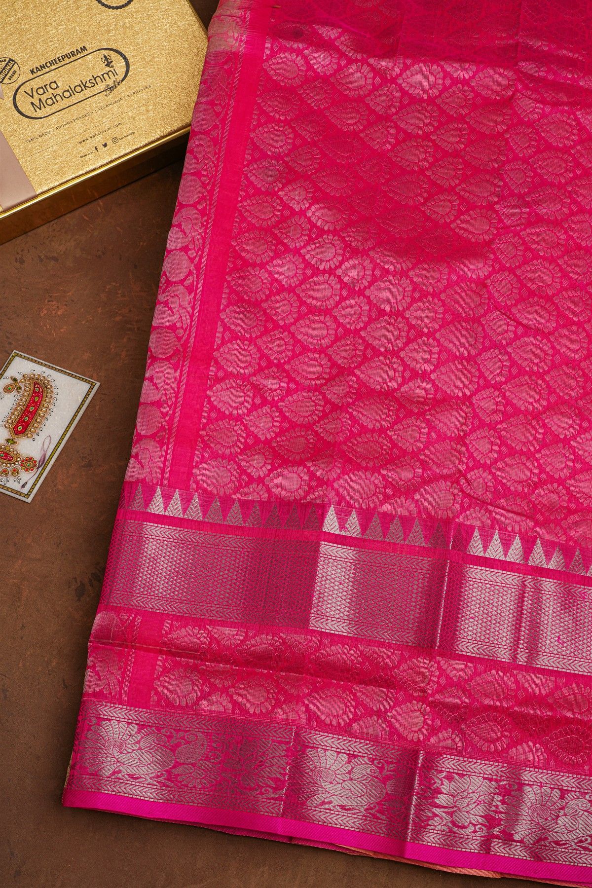 Kuppadam Sico Peach Saree