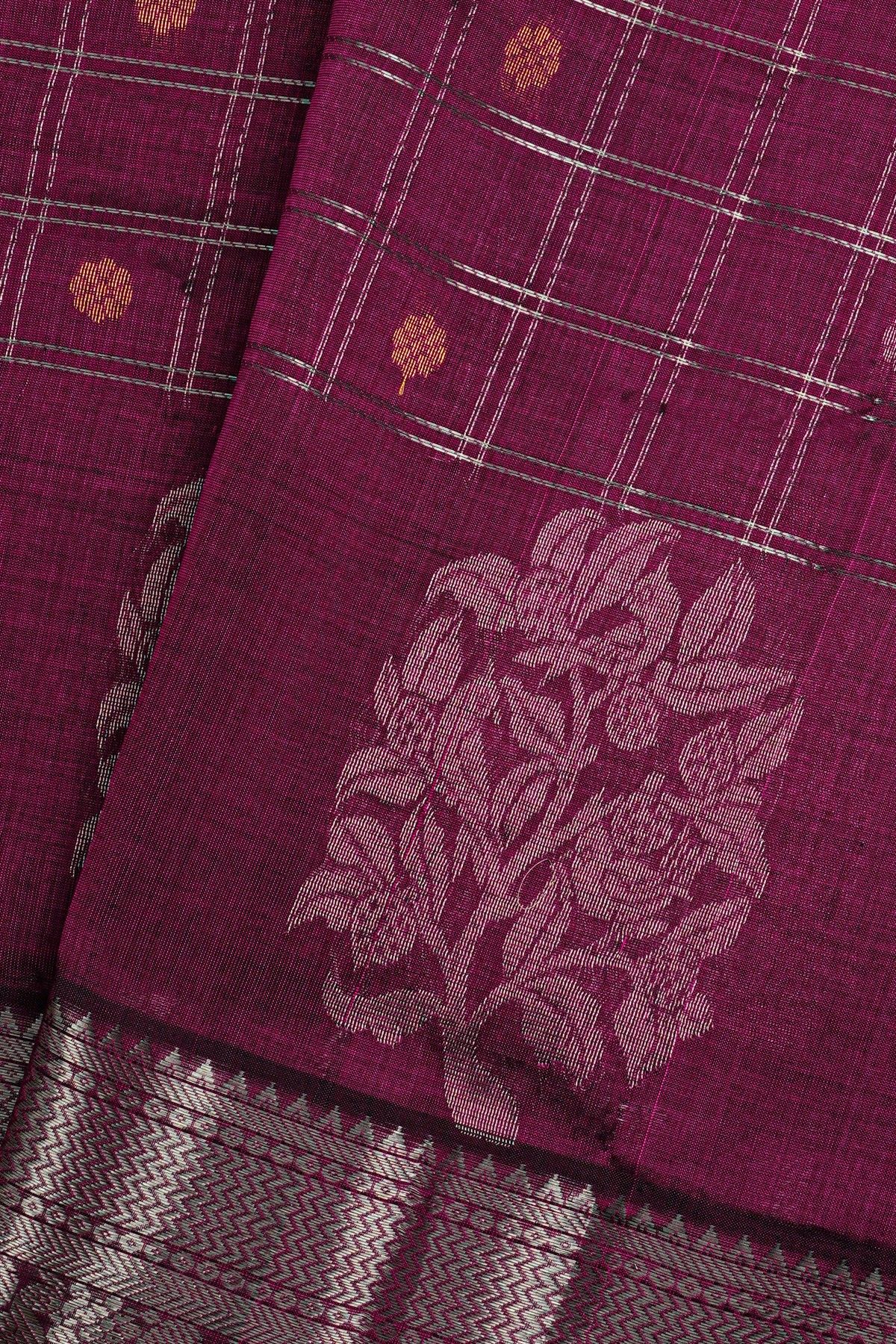 Kuppadam Sico Purple Saree