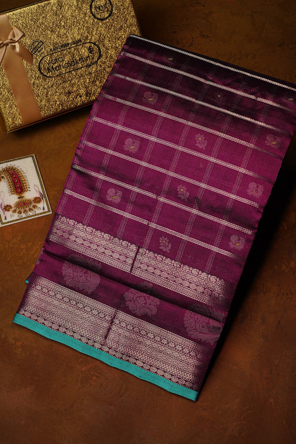 Kuppadam Sico Purple Saree
