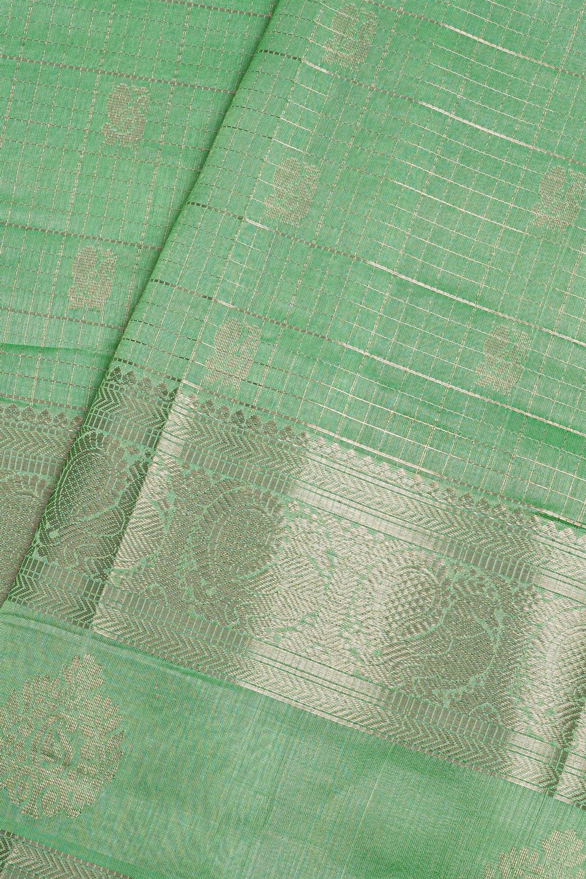 Kuppadam Sico Sea Green Saree