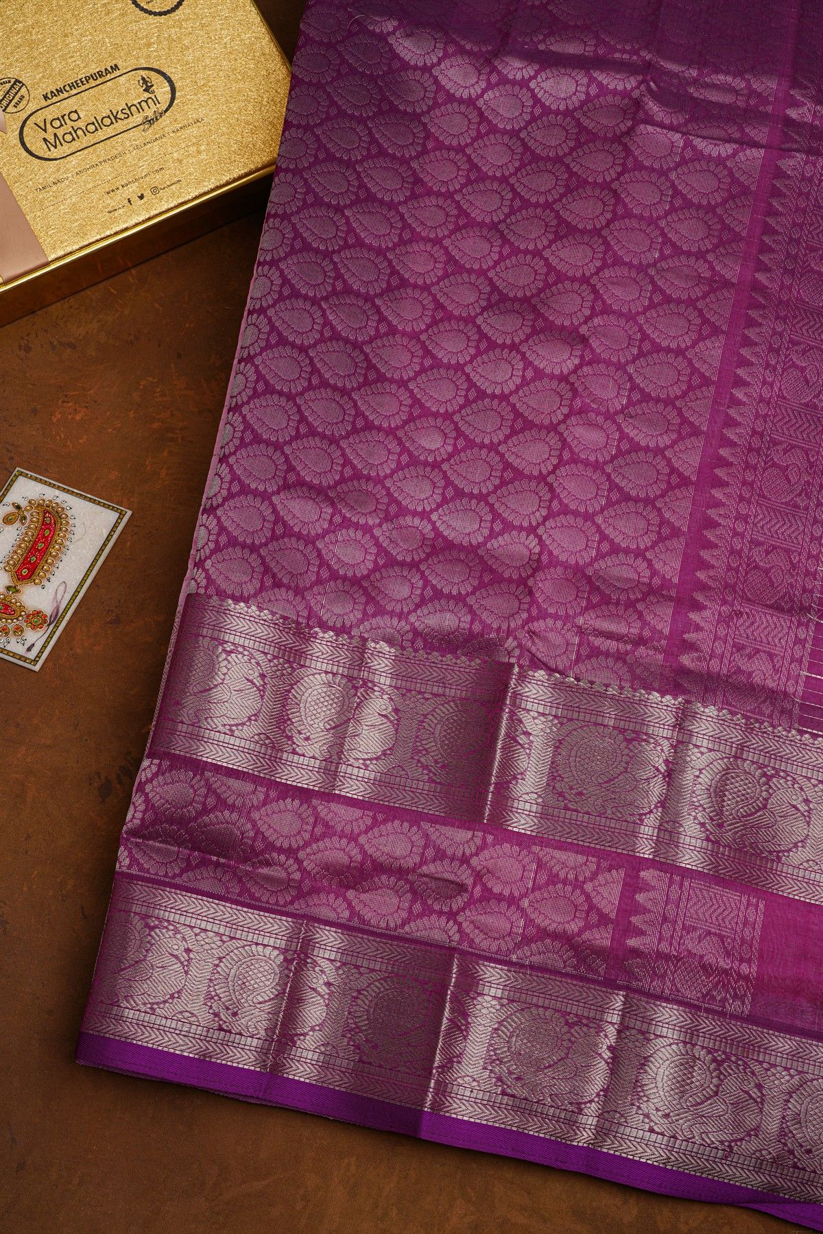 Kuppadam Sico Baby Pink Saree