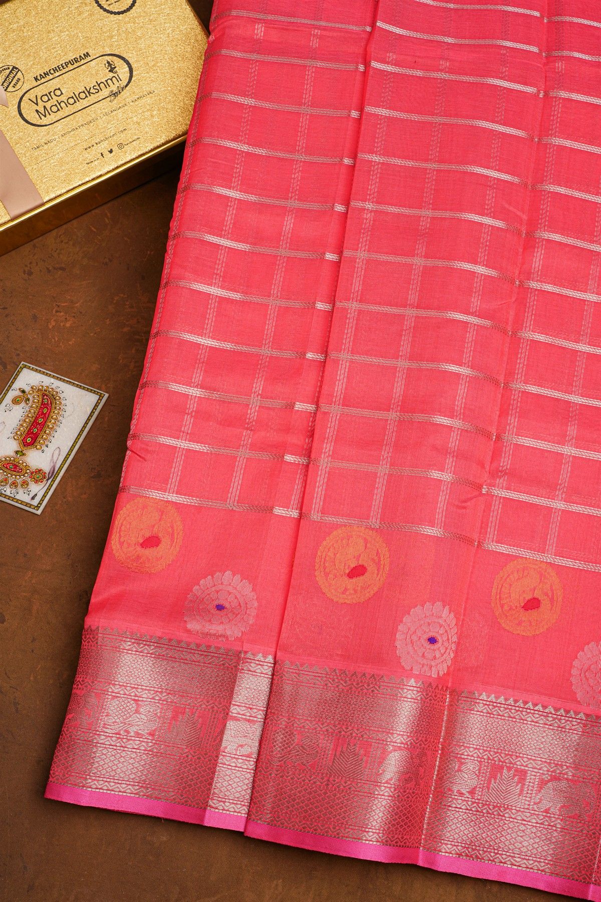Kuppadam Sico Pink Saree