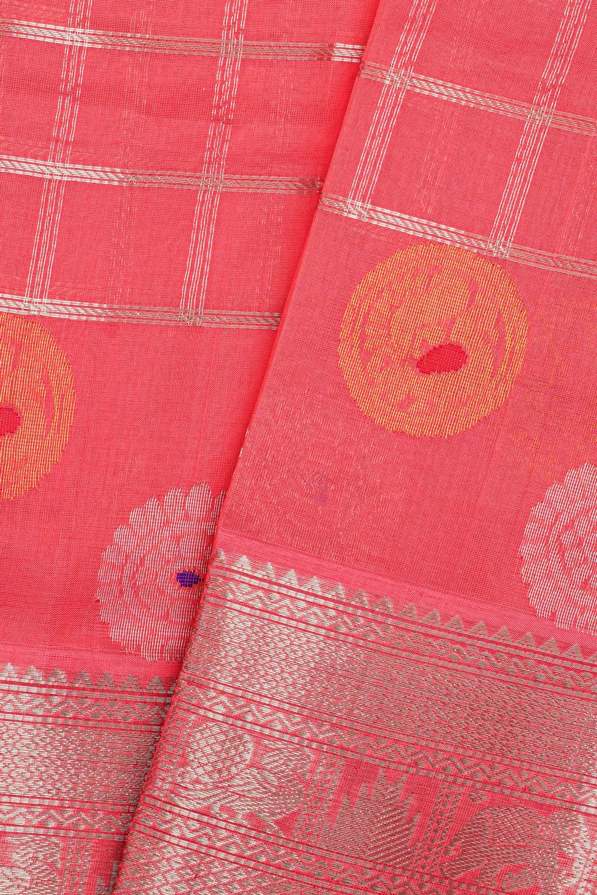 Kuppadam Sico Pink Saree