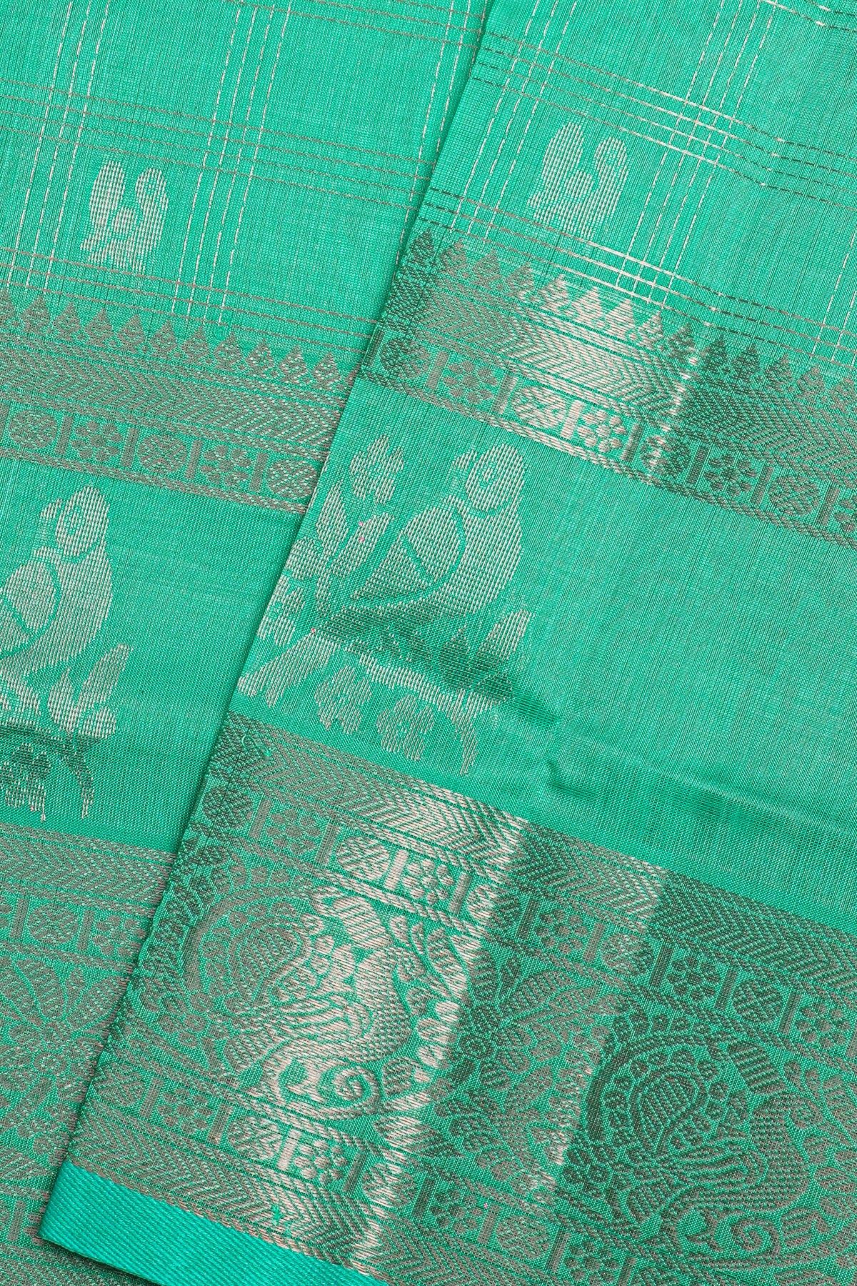 Kuppadam Sico Sea Green Saree