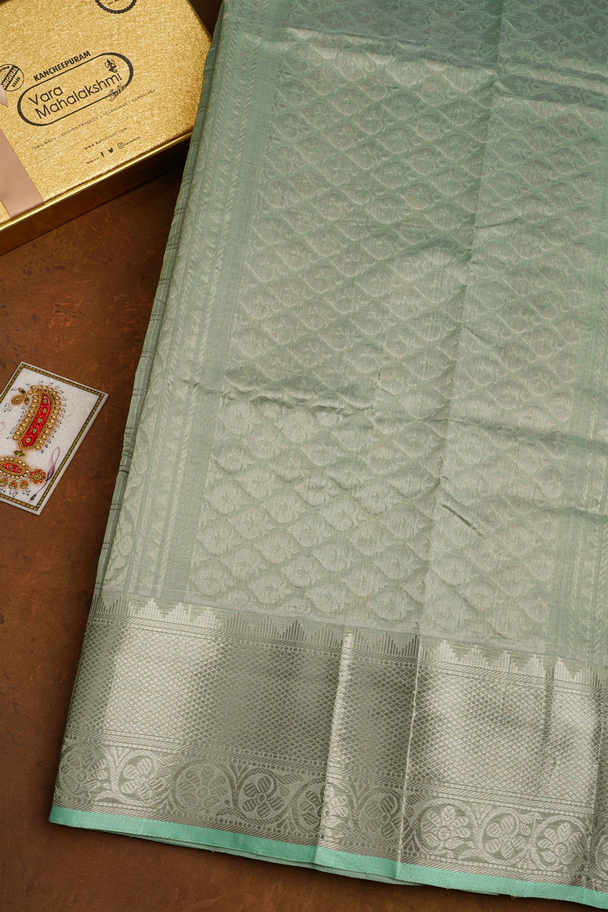 Kuppadam Sico Grey Saree