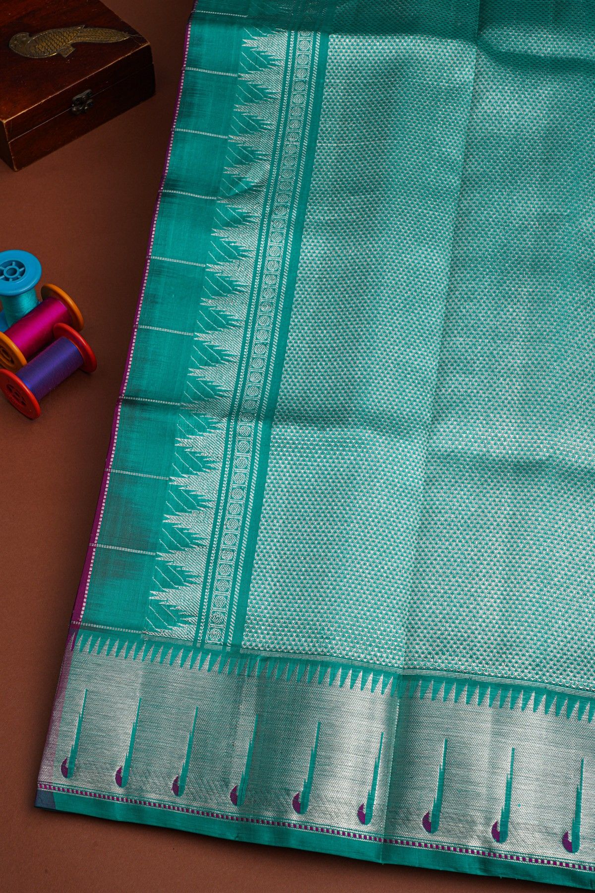 Venkatagiri Silk Wine Saree