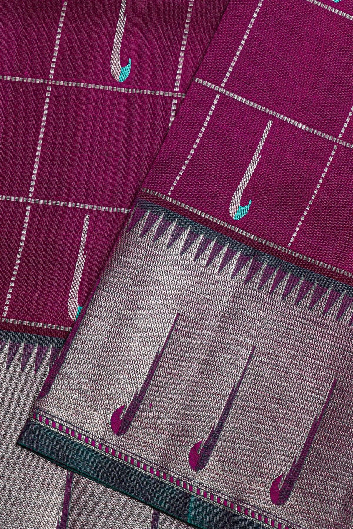 Venkatagiri Silk Wine Saree